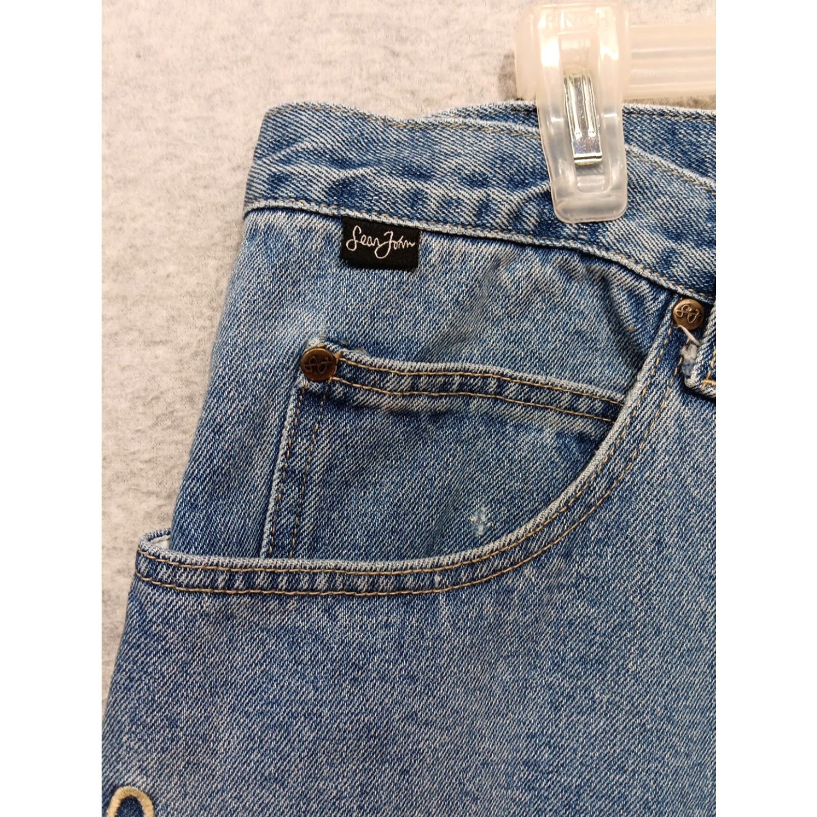Sean John VINTAGE Sean John Jeans 38x32 Blue Denim Wide-Leg Hip Hop Street Wear Mens Jeans Size US 38 / EU 54 - 5 Thumbnail