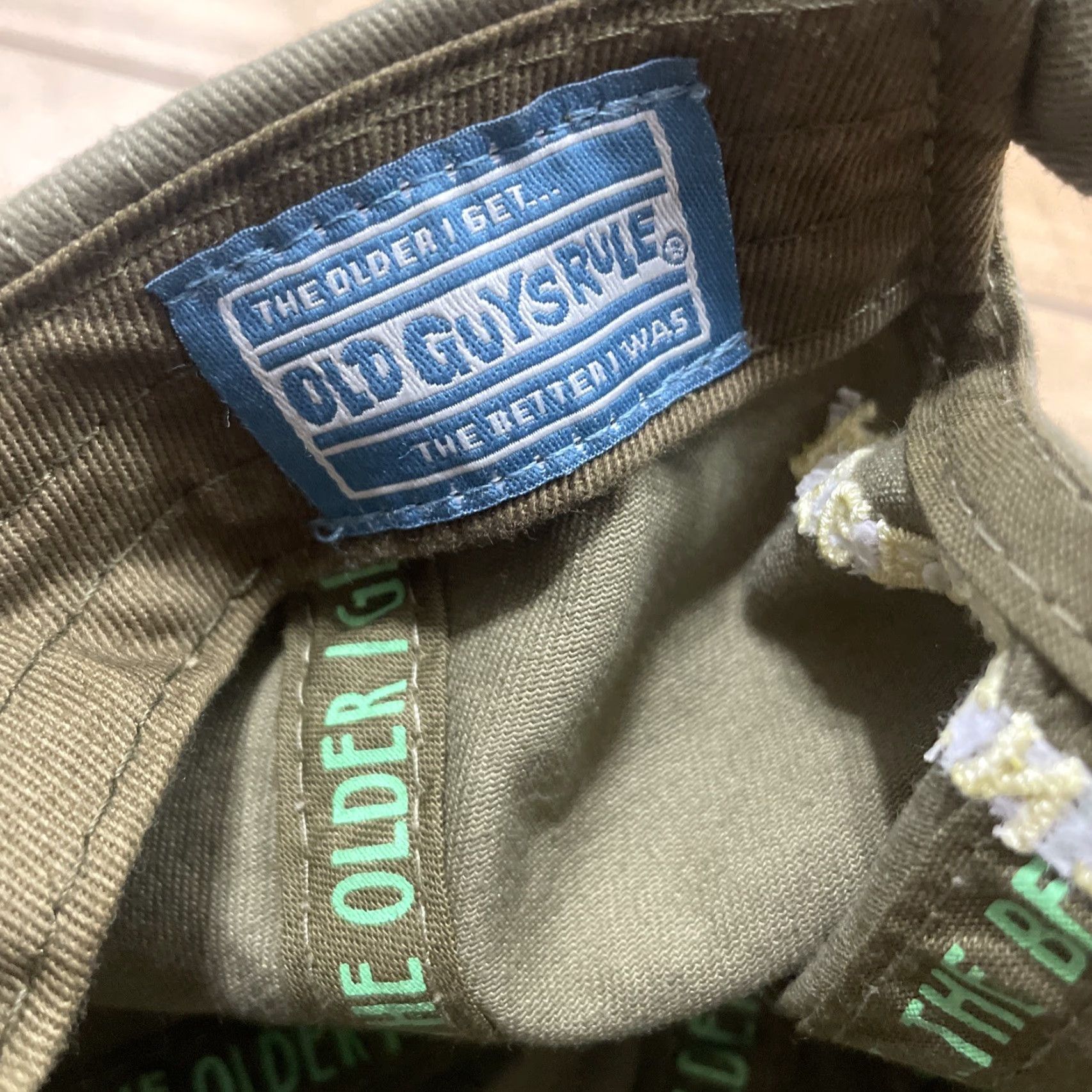 Vintage Old Guys Rule Living Legend Strapback Baseball Cap Green One Size Embroidered Mens Adjustable Casual Outdoor Canvas Cotton Cap EUC Size ONE SIZE - 7 Thumbnail