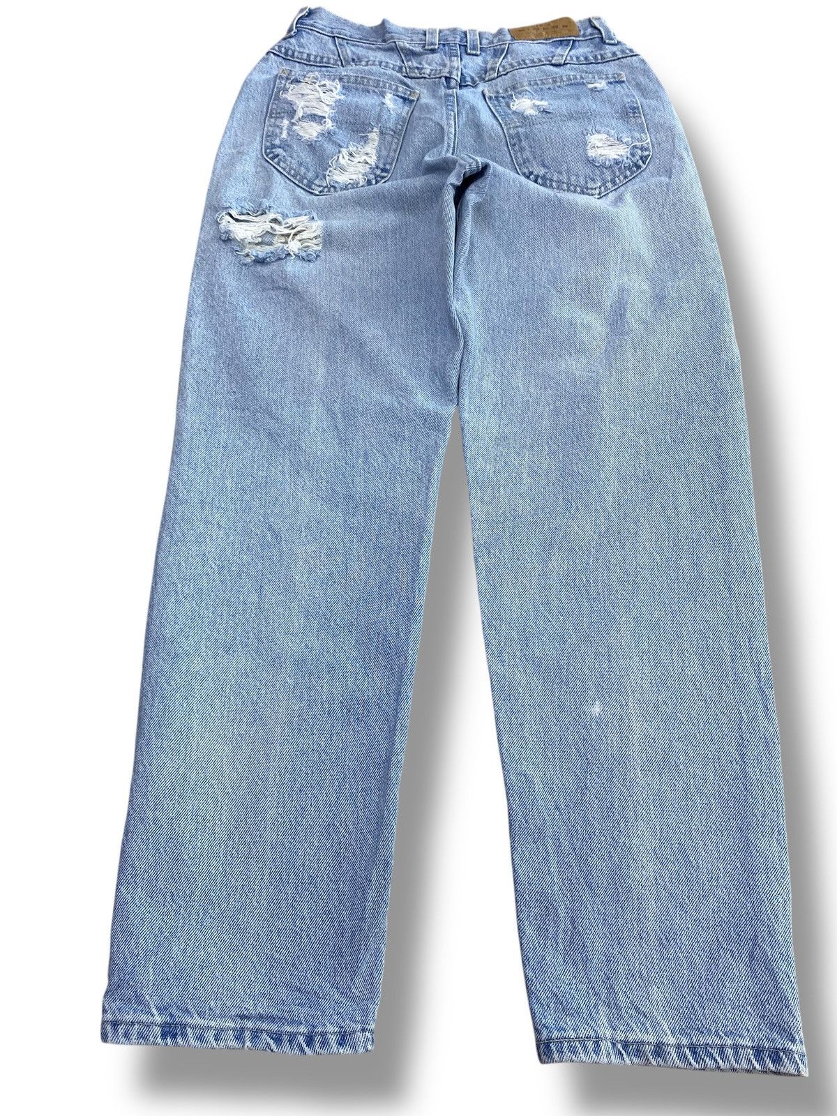 Other Denim Riders Acid Blue Wash Style Distressed Jeans Size US 28 / EU 44 - 3 Thumbnail