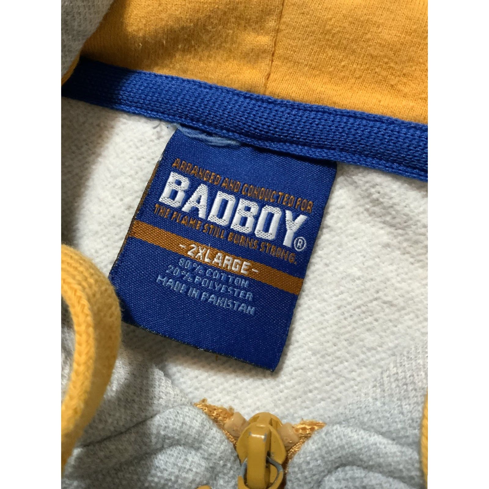 Vintage VINTAGE Bad Boy Hoodie 2XL Gray Full Zip Embroidered Waffle Knit Men’s Shirt/Hoody Size US XXL / EU 58 / 5 - 5 Thumbnail