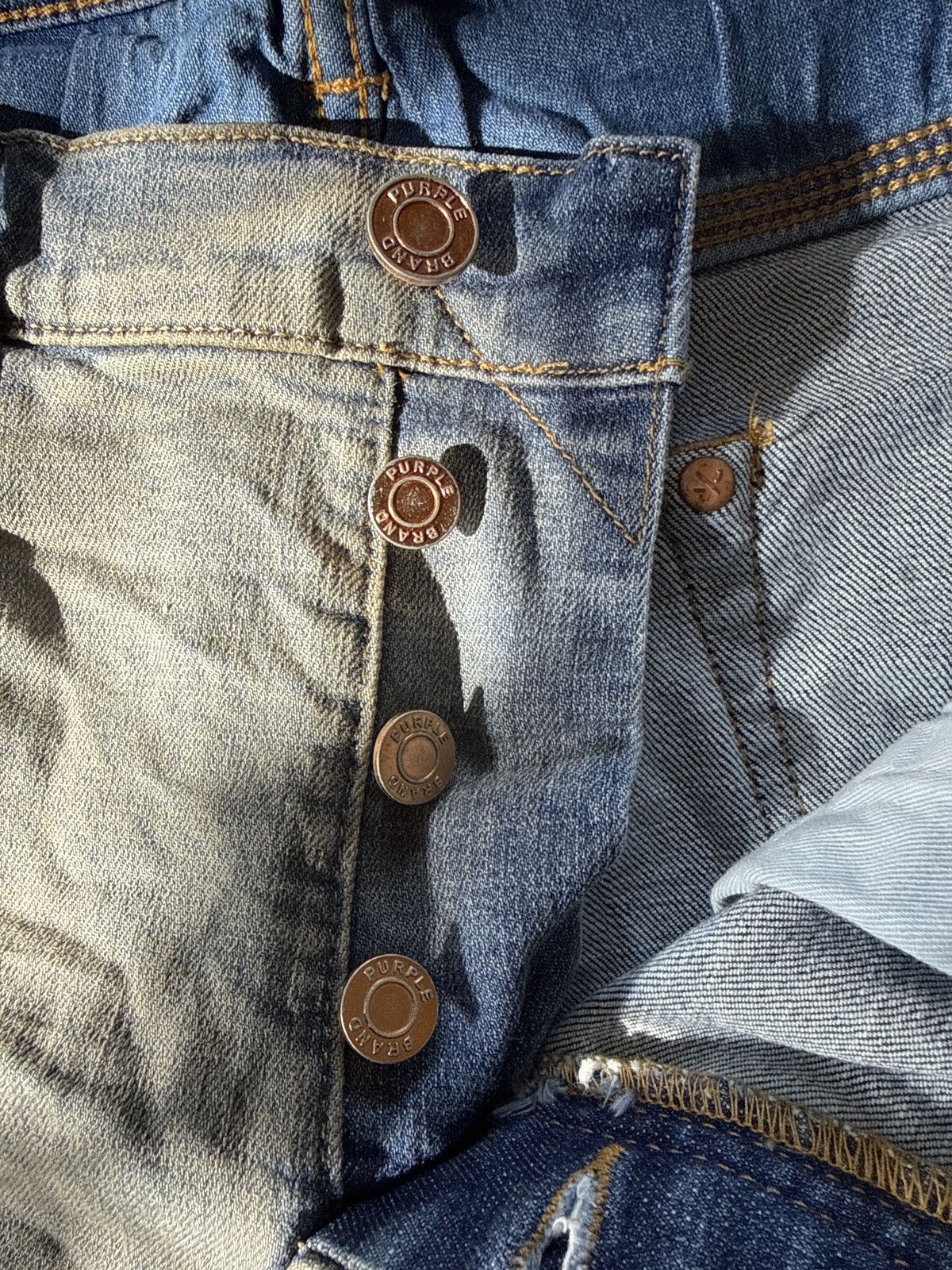 Purple Brand Purple Indigo Oil Repair Jeans Size US 36 / EU 52 - 7 Thumbnail