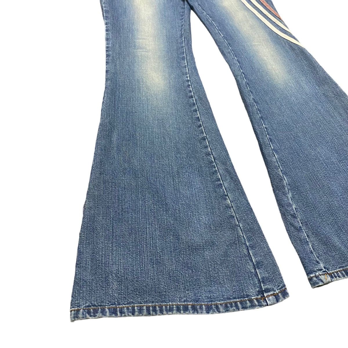 Japanese Brand Super Flare🔥 ALGONQUINS Hypnotic Denim Flare Jeans Size 28" / US 6 / IT 42 - 8 Thumbnail