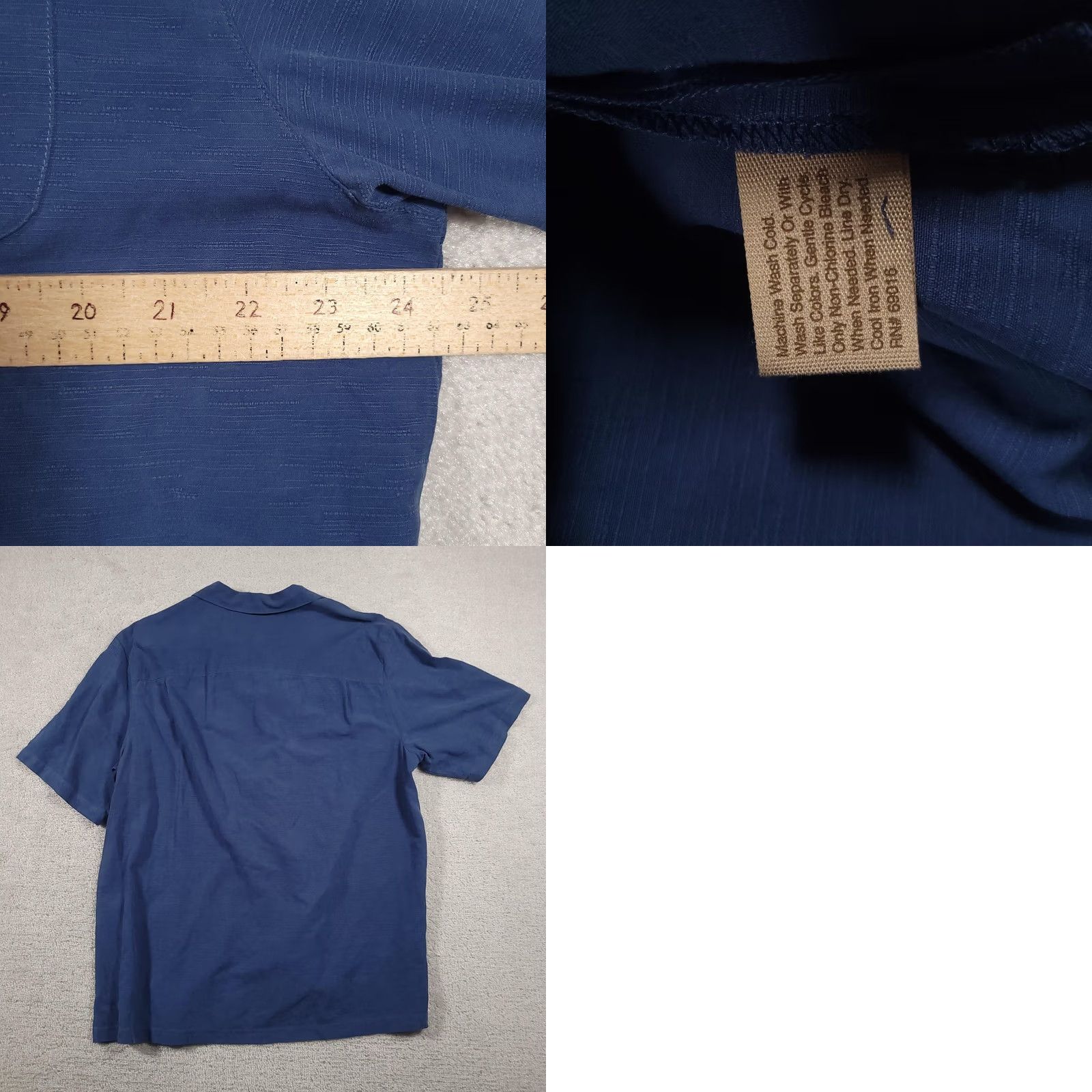 Vintage Paradise Collection Shirt Mens L Blue QBC Commodore 2010 Embroidered Button Up Size US L / EU 52-54 / 3 - 9 Thumbnail
