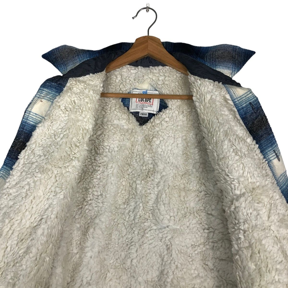 Flannel 🔥VINTAGE FLANNEL SHIRT JACKET SHEARLING LUCUPE ISSEY MIYAKE Size US M / EU 48-50 / 2 - 14 Thumbnail