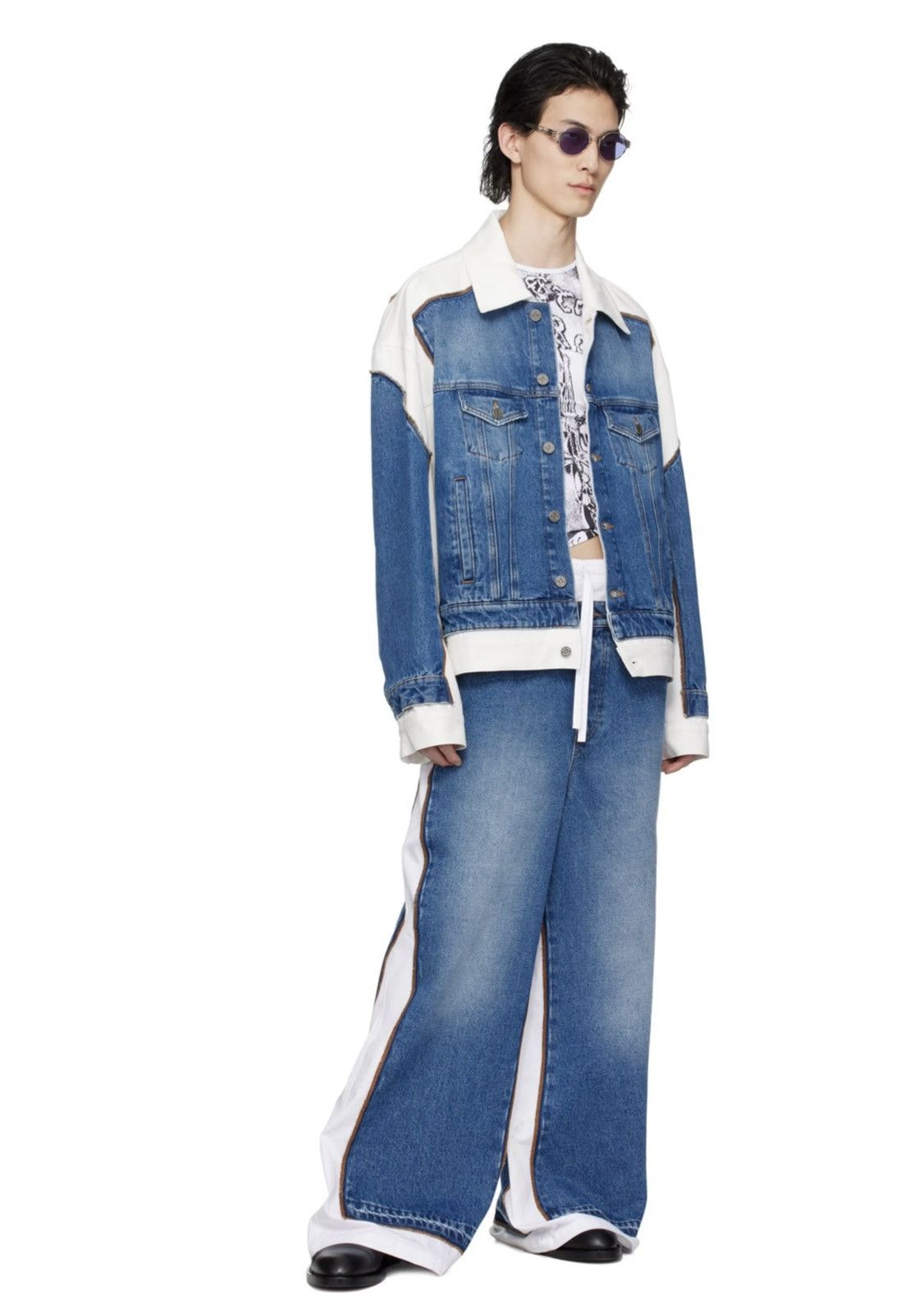 Jean Paul Gaultier The Trompe-l'œil Denim Jacket Size US S / EU 44-46 / 1 - 12 Thumbnail