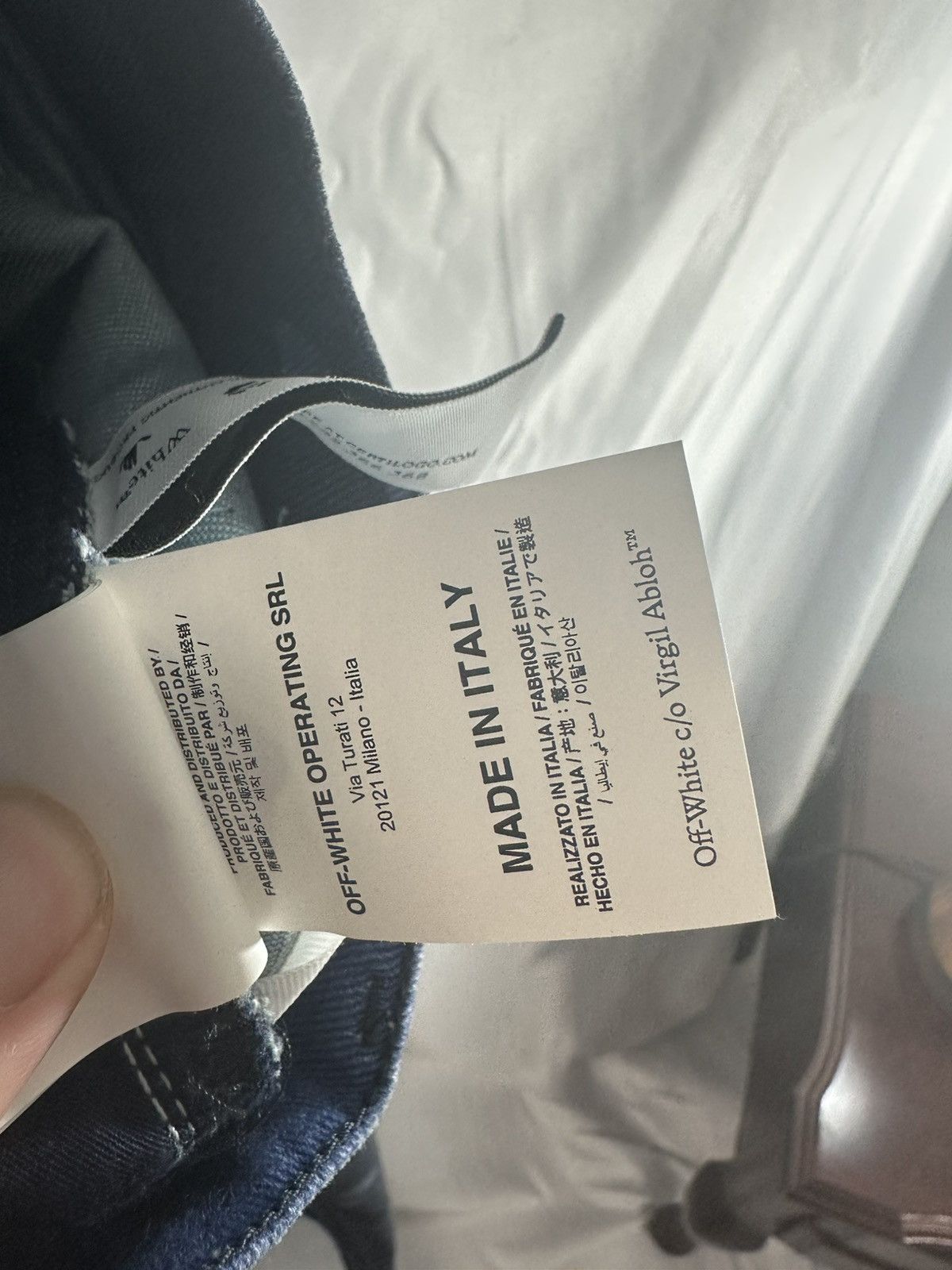 Off-White OFF WHITE CAMO BLUE DENIM PANTS Size US 31 - 8 Thumbnail