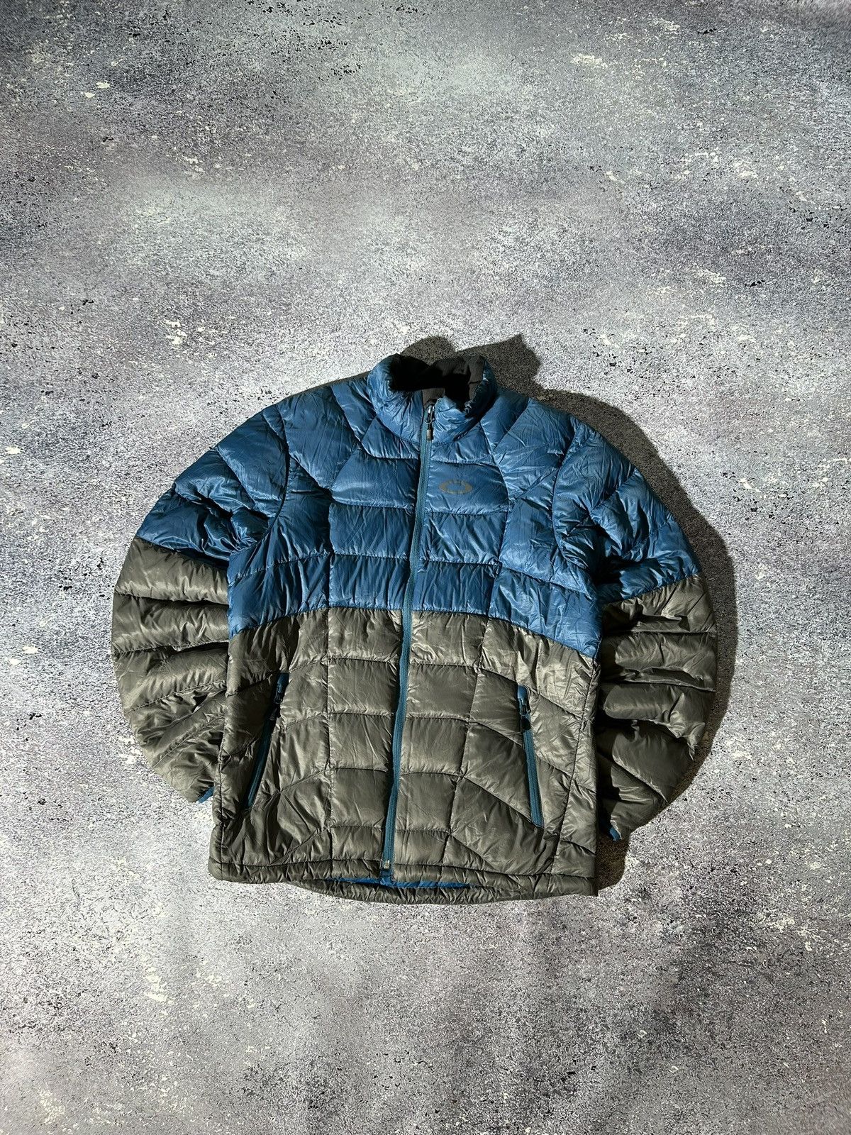 image of Arcteryx x Oakley Jacket Down Puffer Gorpcore Outdoor Style Retro Hype in Blue, Men's (Size Large)