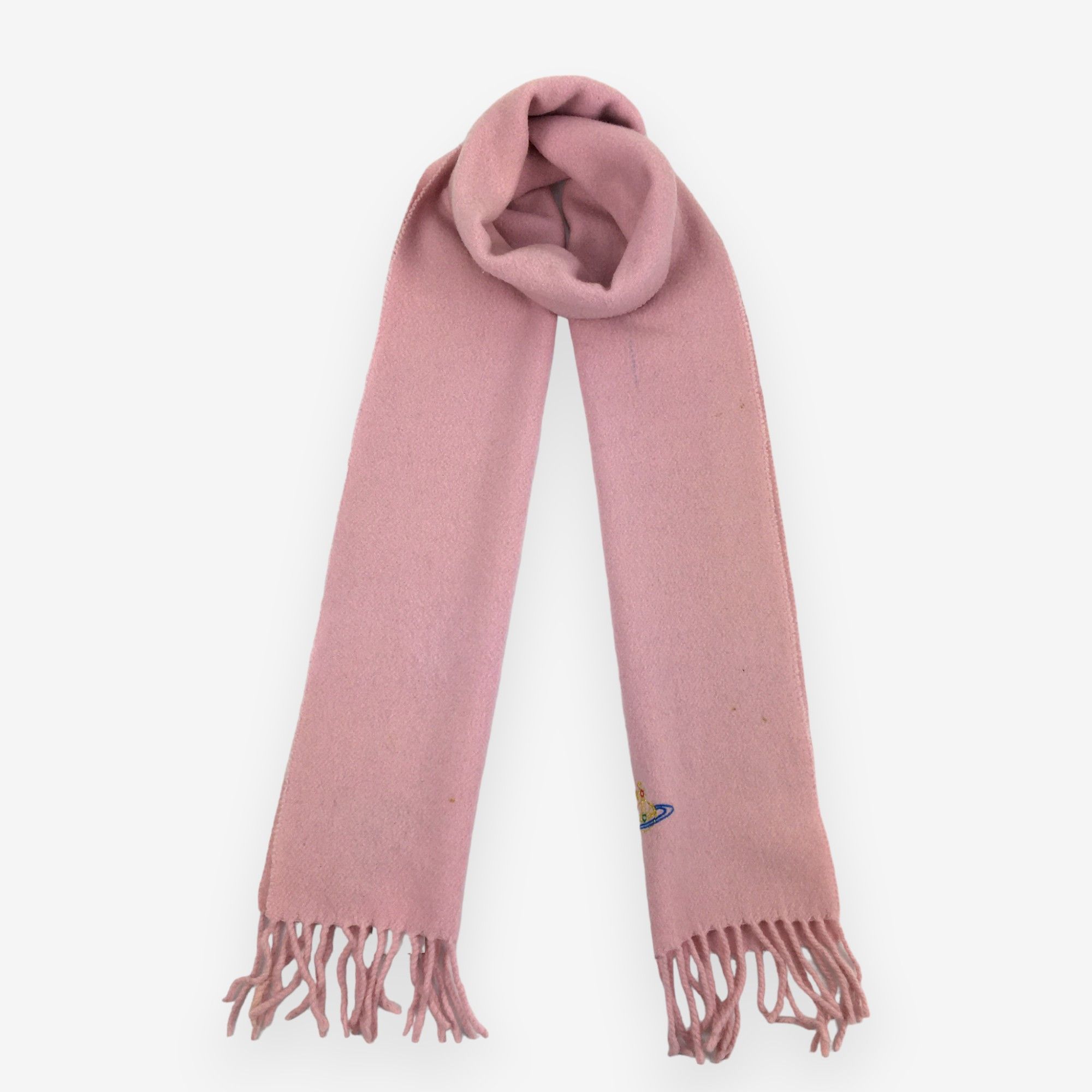 Vintage × Vivienne Westwood Vintage Vivienne Westwood Scarf Muffler Orbs Wool Scarves Size ONE SIZE - 3 Thumbnail