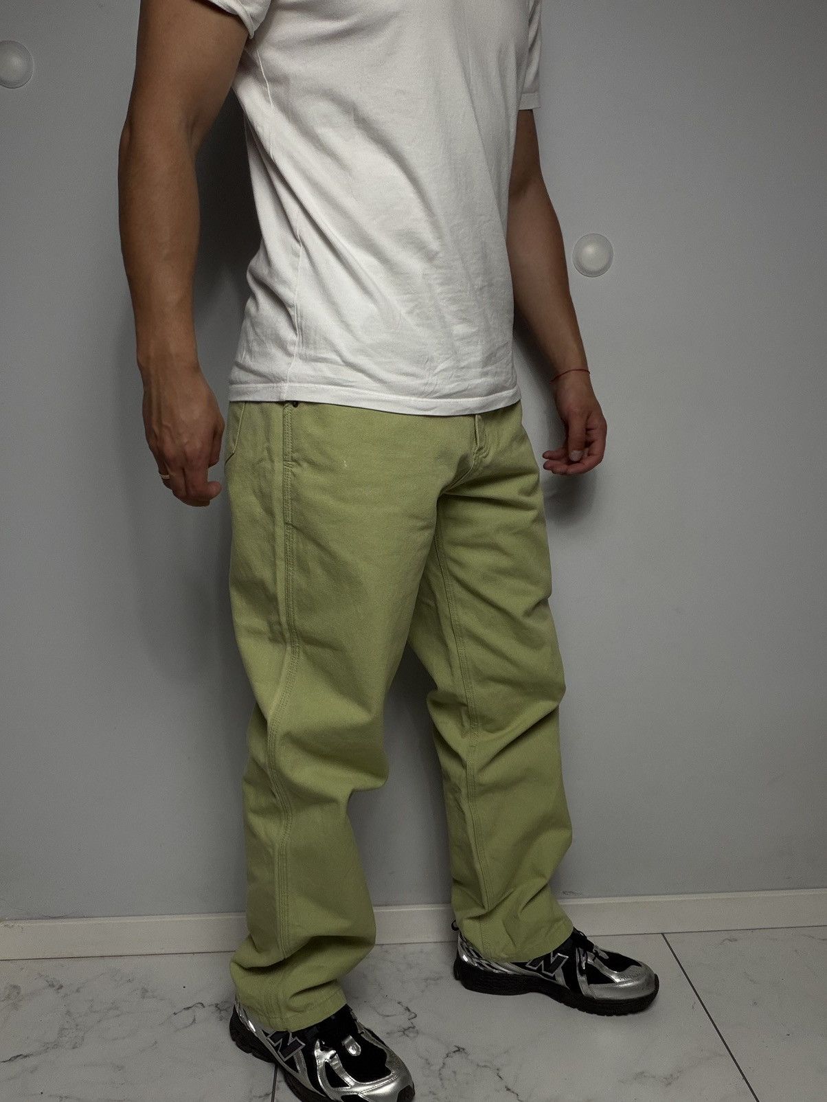 Golf Wang Golf Wang Light Green Canvas Trousers Workwear Streetwear Size US 32 / EU 48 - 4 Thumbnail
