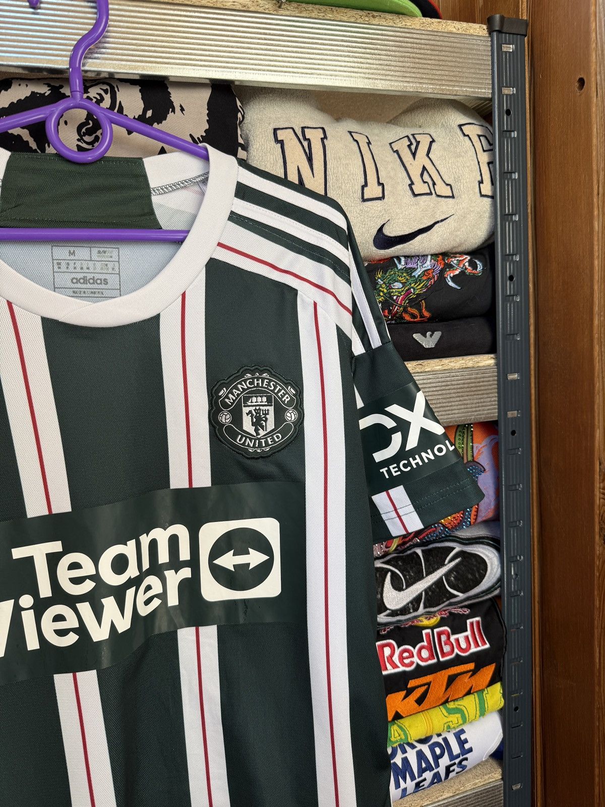 Adidas Adidas Manchester United TeamViewer Soccer Jersey DXC Size US M / EU 48-50 / 2 - 4 Thumbnail