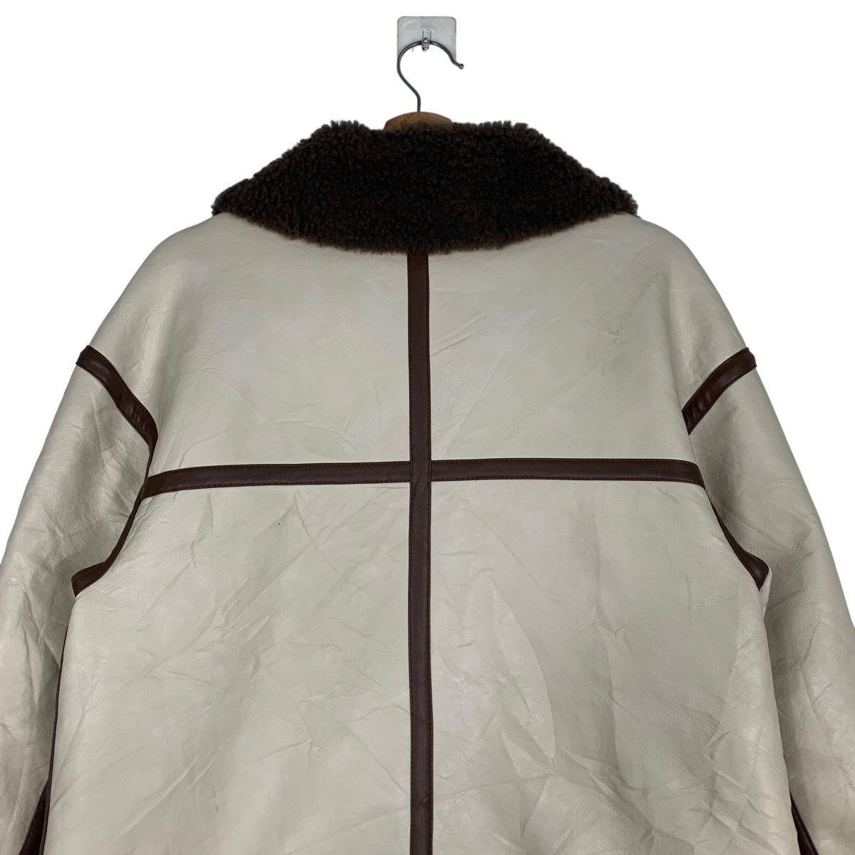 Japanese Brand MURUA Asymmetrical Sherpa Jacket #0506-C23 Size US S / EU 44-46 / 1 - 8 Thumbnail