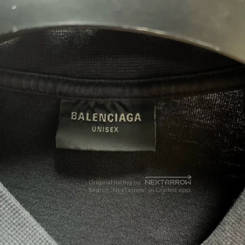 Balenciaga Balenciaga Black Logo Print Round-neck Short-sleeve T-shir Size US XS / EU 42 / 0 - 2 Thumbnail