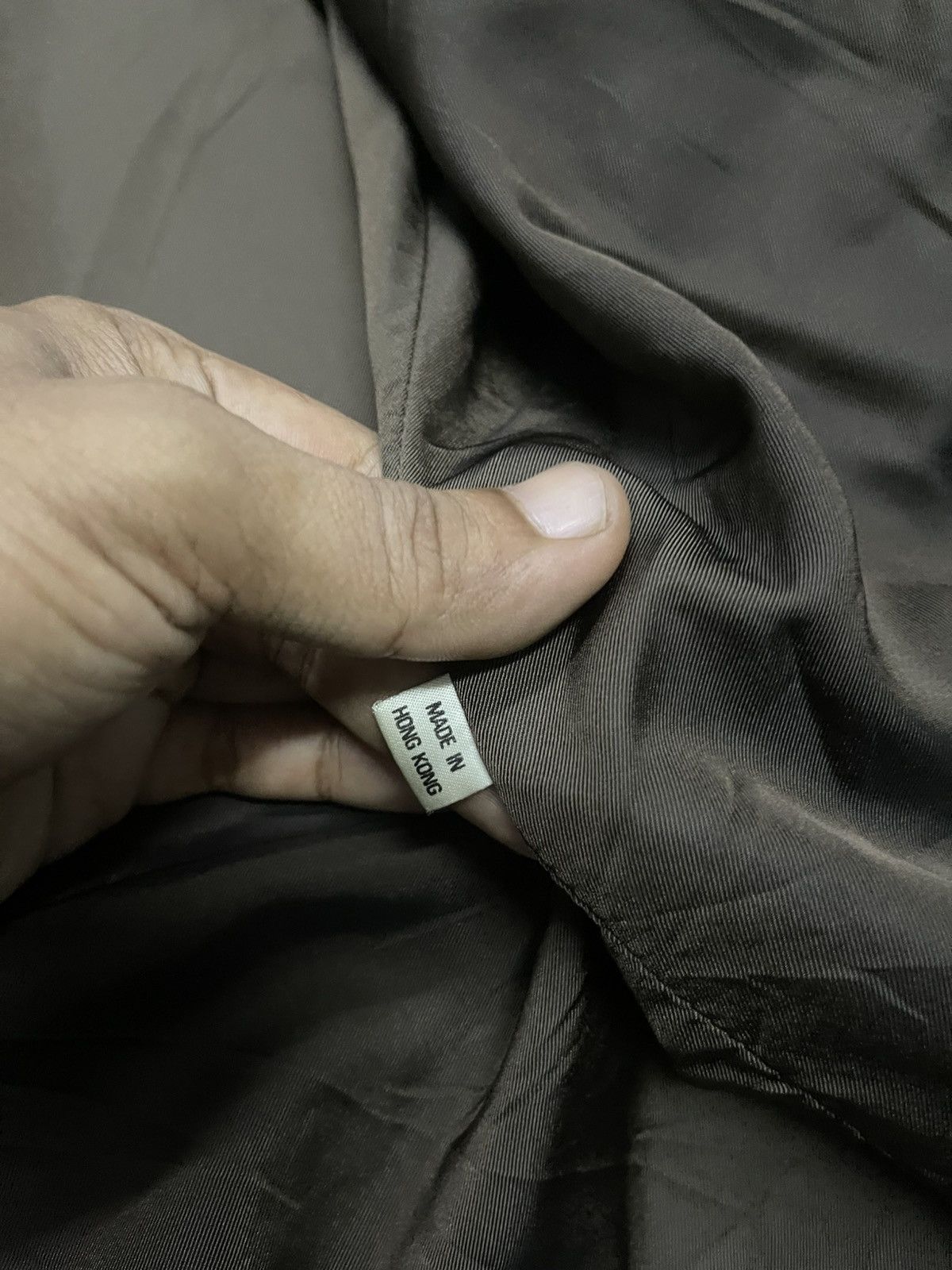 Issey Miyake VINTAGE 90s ISSEY MIYAKE SHEEPSKIN LEATHER JACKET DARK GREEN Size US M / EU 48-50 / 2 - 13 Thumbnail