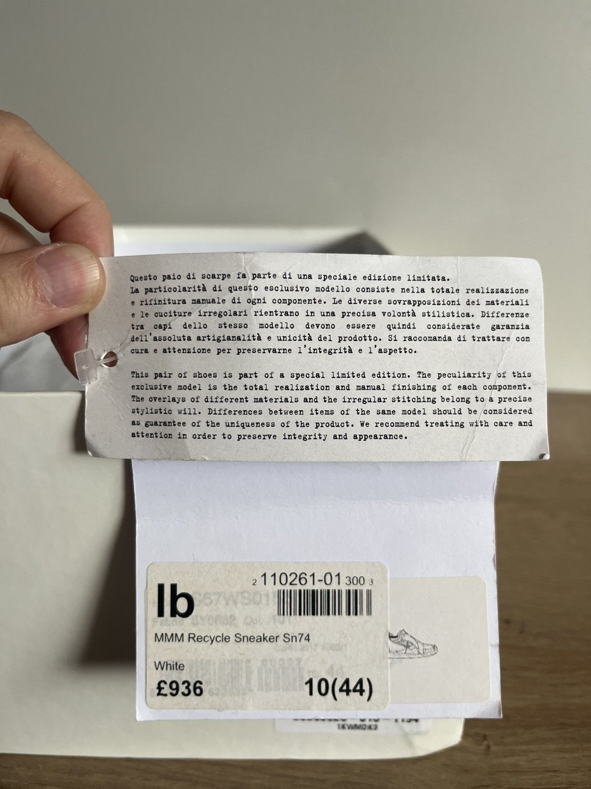 Maison Margiela Limited Edition Patchwork GATs EU 44 UK 10