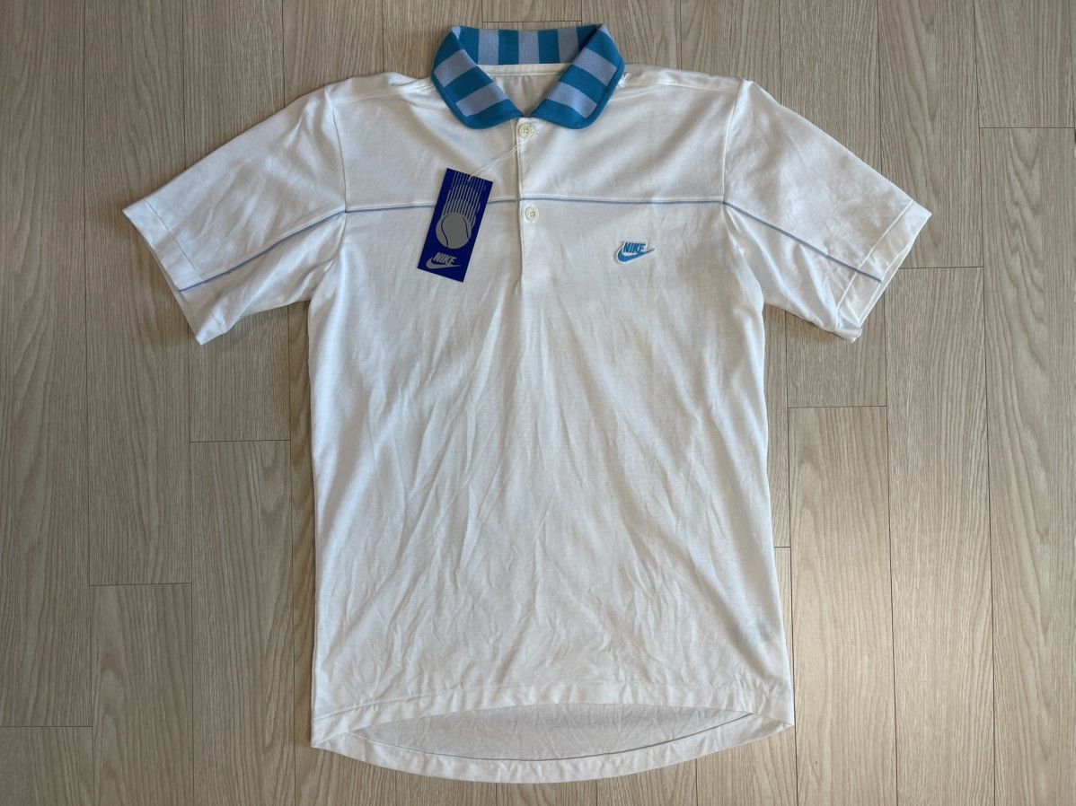 Nike Nike Blue Tag Japan Edition 80’s Vintage Polo Pique T-shir Size US S / EU 44-46 / 1 - 1 Thumbnail