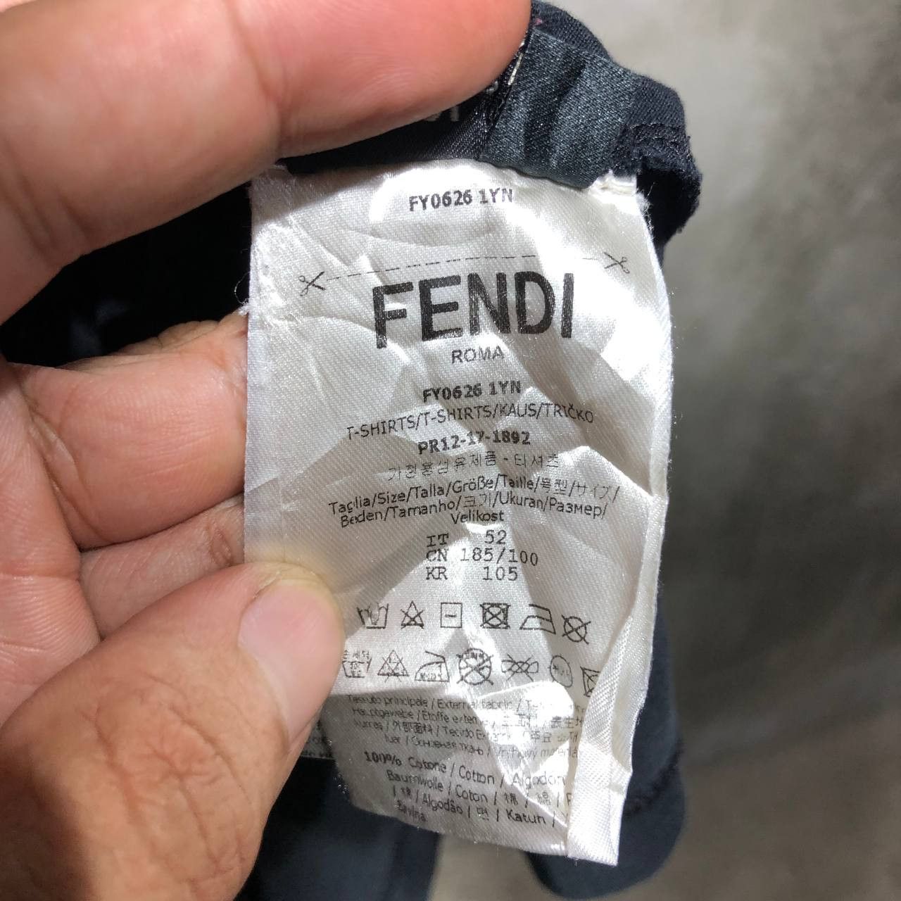 Fendi Fendi Karl Lagerfield studded tee Size US M / EU 48-50 / 2 - 11 Thumbnail