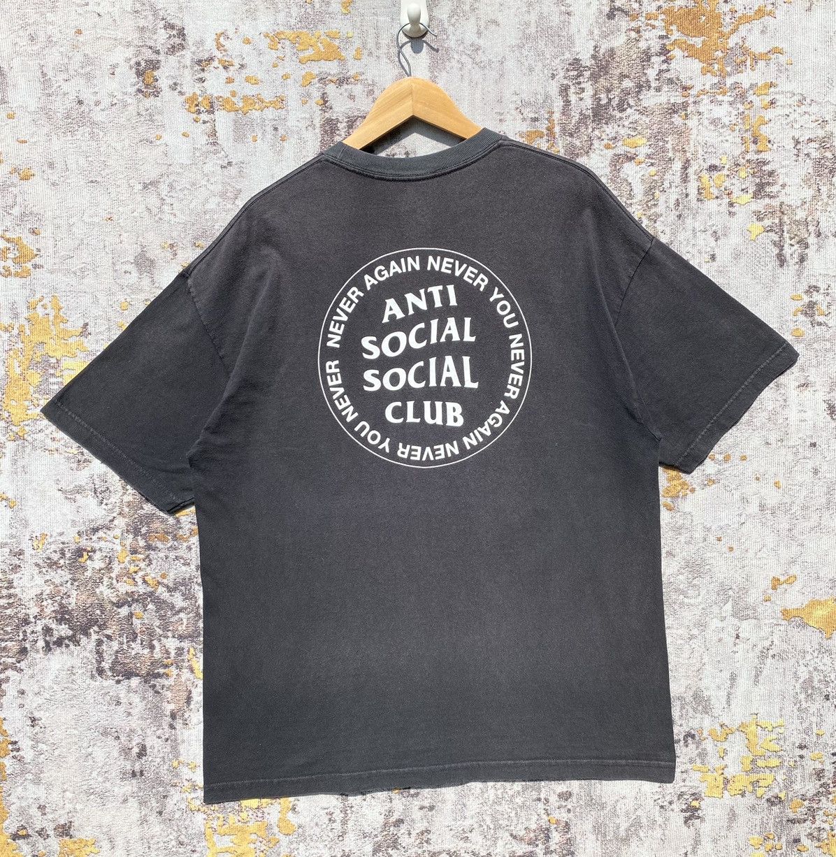 Anti Social Social Club Anti Social Social Club Never Again Never You Shirt SunFaded Size US XL / EU 56 / 4 - 1 Thumbnail