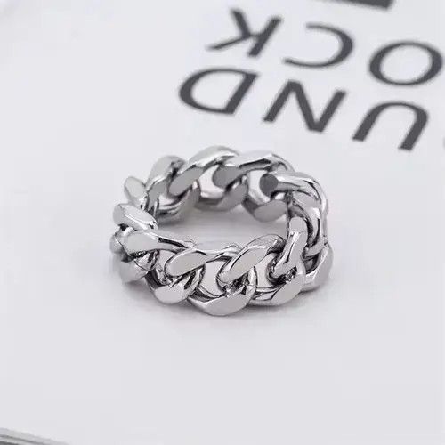 Ring Of Fire Vintage Stainless Steel Ring Size ONE SIZE - 4 Thumbnail