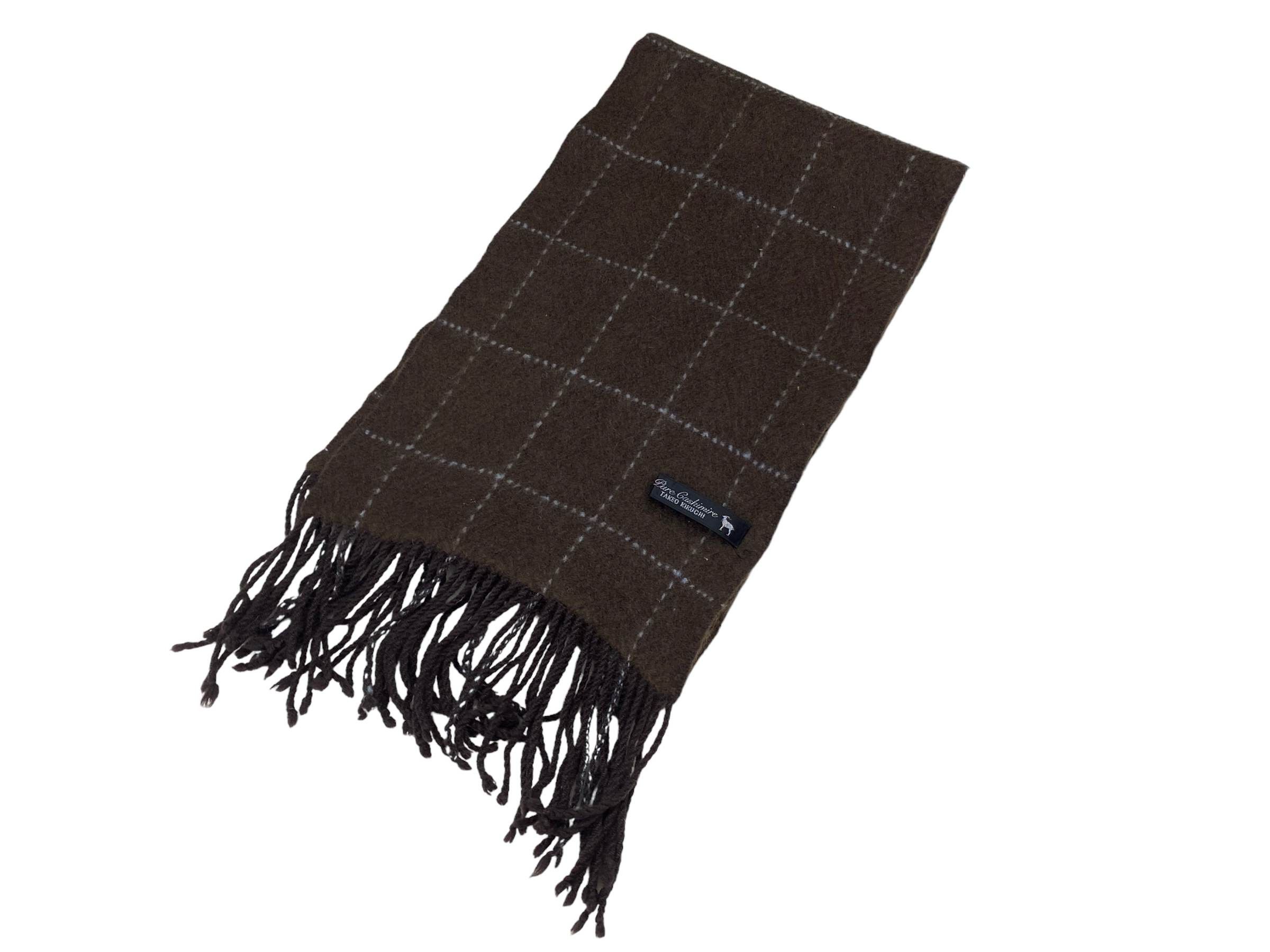 Takeo Kikuchi Vintage Takeo Kikuchi Pure Cashmere Checkered Scarf Luxury Size ONE SIZE - 4 Thumbnail