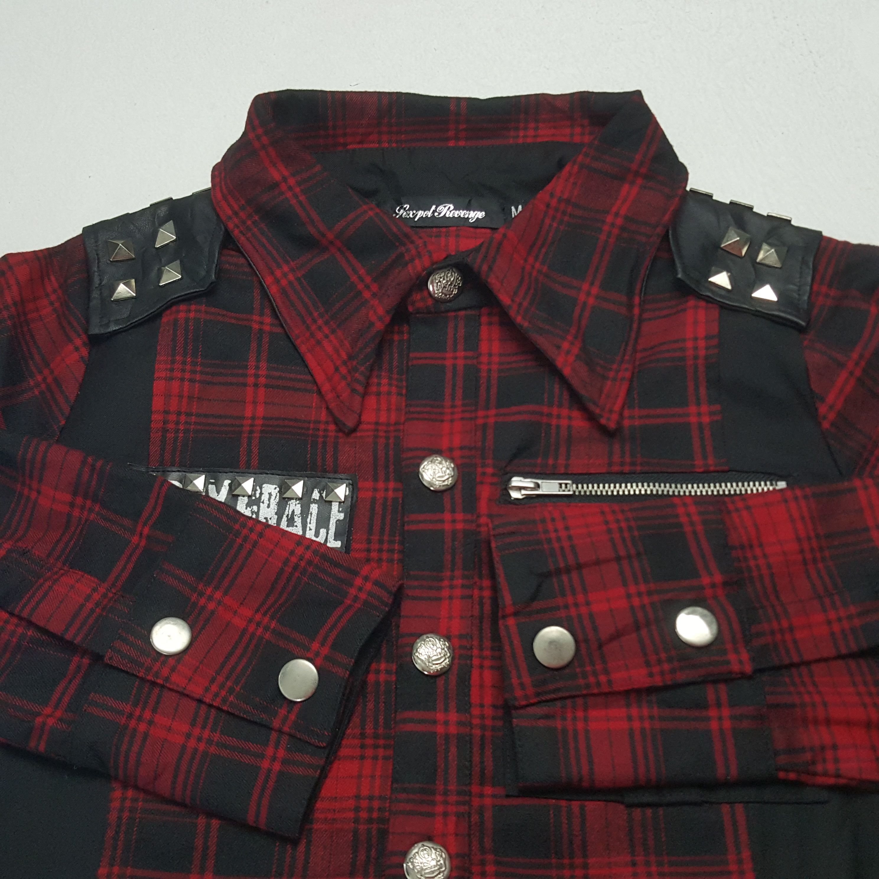 If Six Was Nine × Japanese Brand × Vintage Vintage Sexpot Revenge Punk Style Button Up Jacket C287N26 Size US XS / EU 42 / 0 - 9 Thumbnail