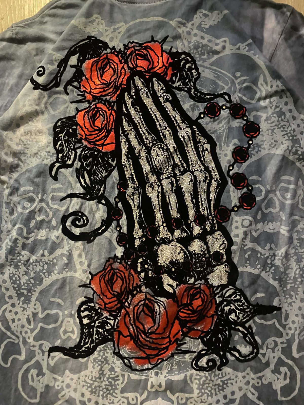 Affliction COTTY ON Y2K Rhinestone Graphic Tee Size L / US 10 / IT 46 - 2 Thumbnail