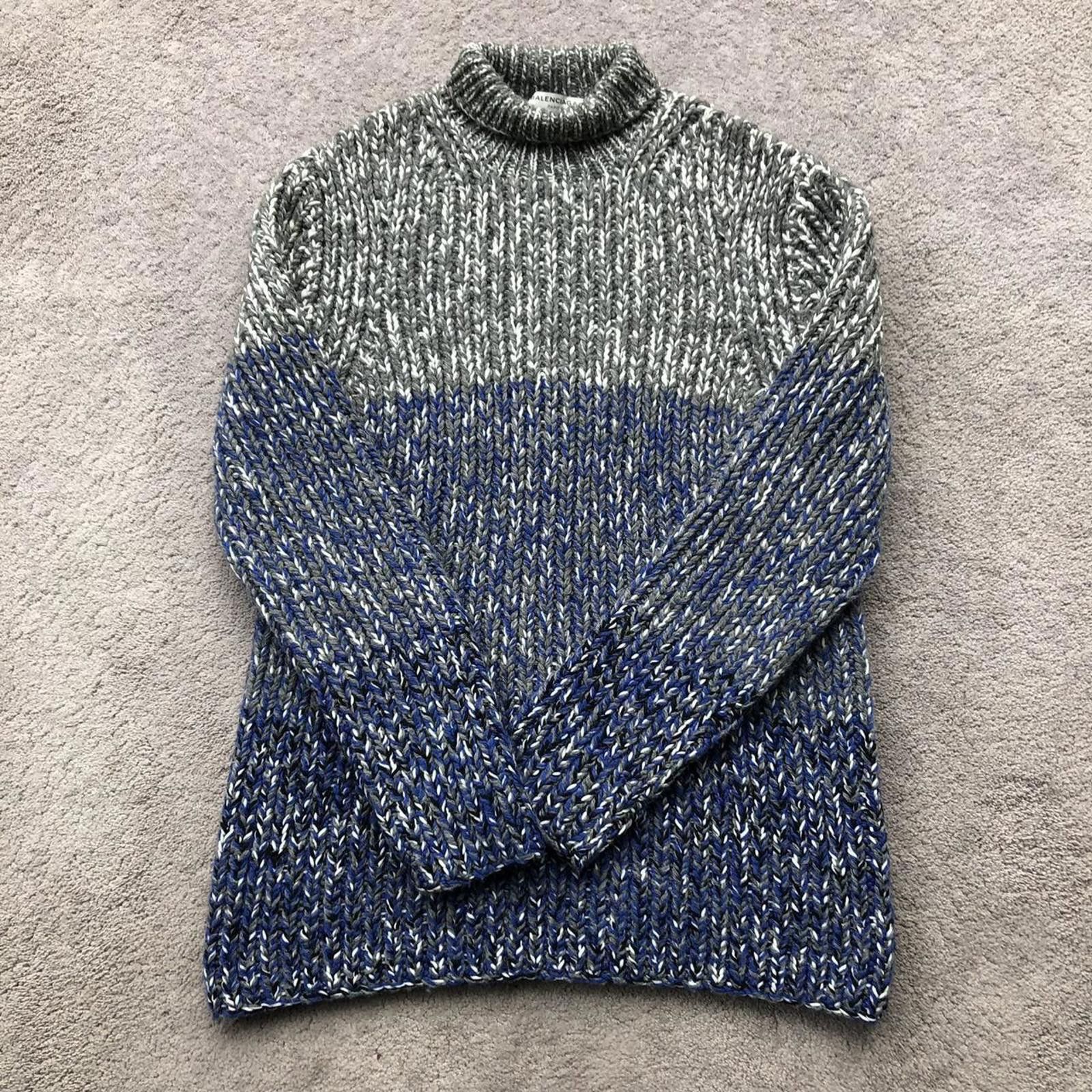 Balenciaga Balenciaga Wool Roll Neck Turtle Neck Sweater Jumper Size US M / EU 48-50 / 2 - 1 Thumbnail
