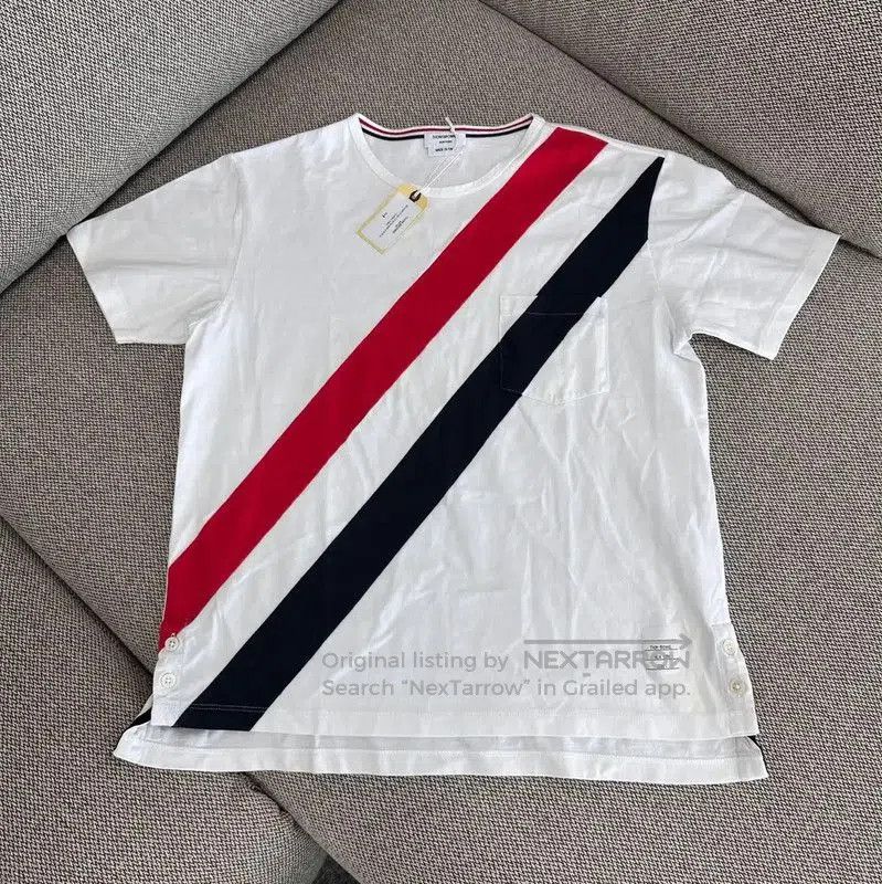 Thom Browne Thom Browne White Cotton Women's T-Shirt . Size S / US 4 / IT 40 - 1 Thumbnail