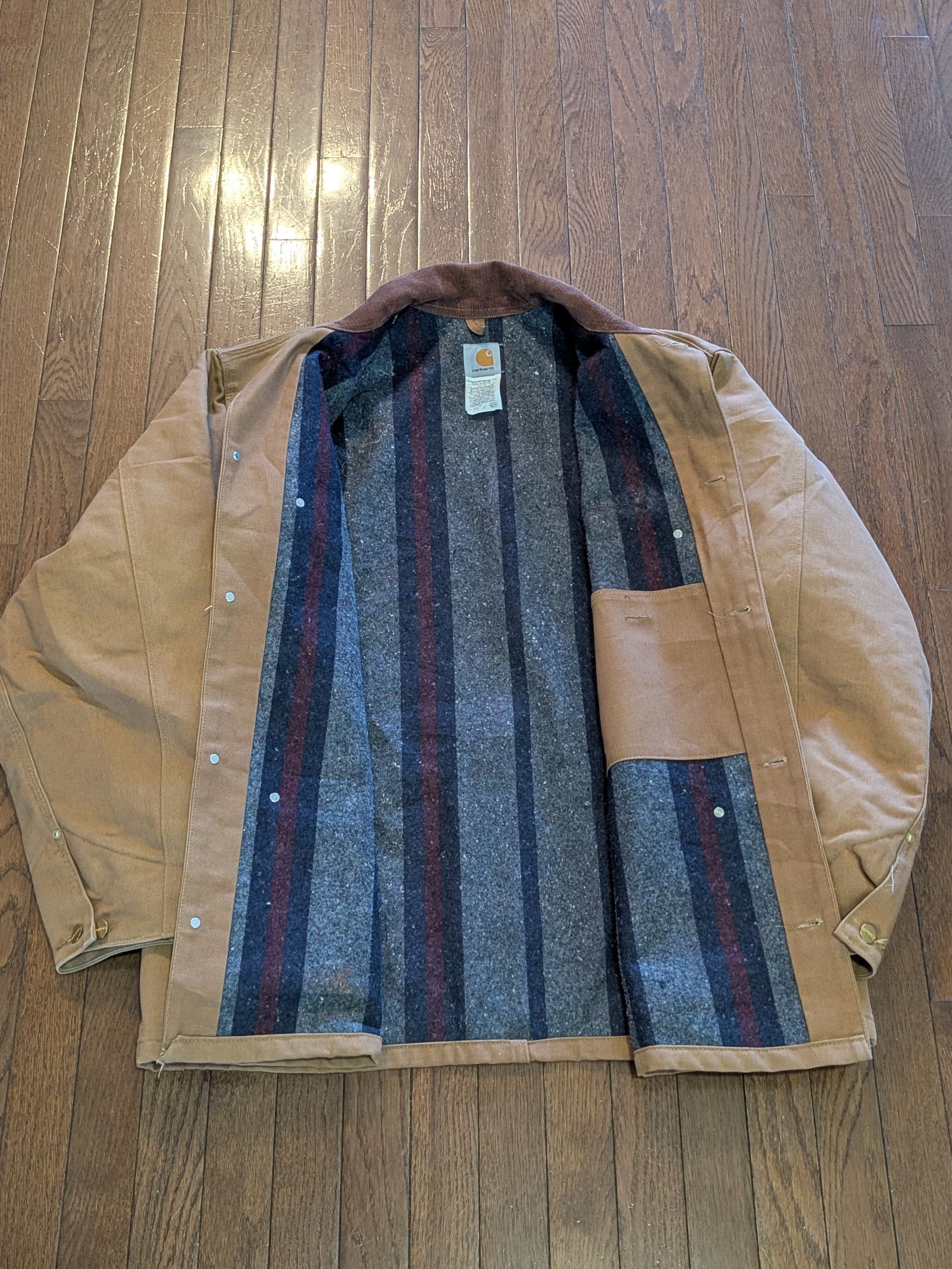 Carhartt Vintage Carhartt Blanket Lined Union Made Chore Coat Sz XXL Size US XXL / EU 58 / 5 - 2 Thumbnail