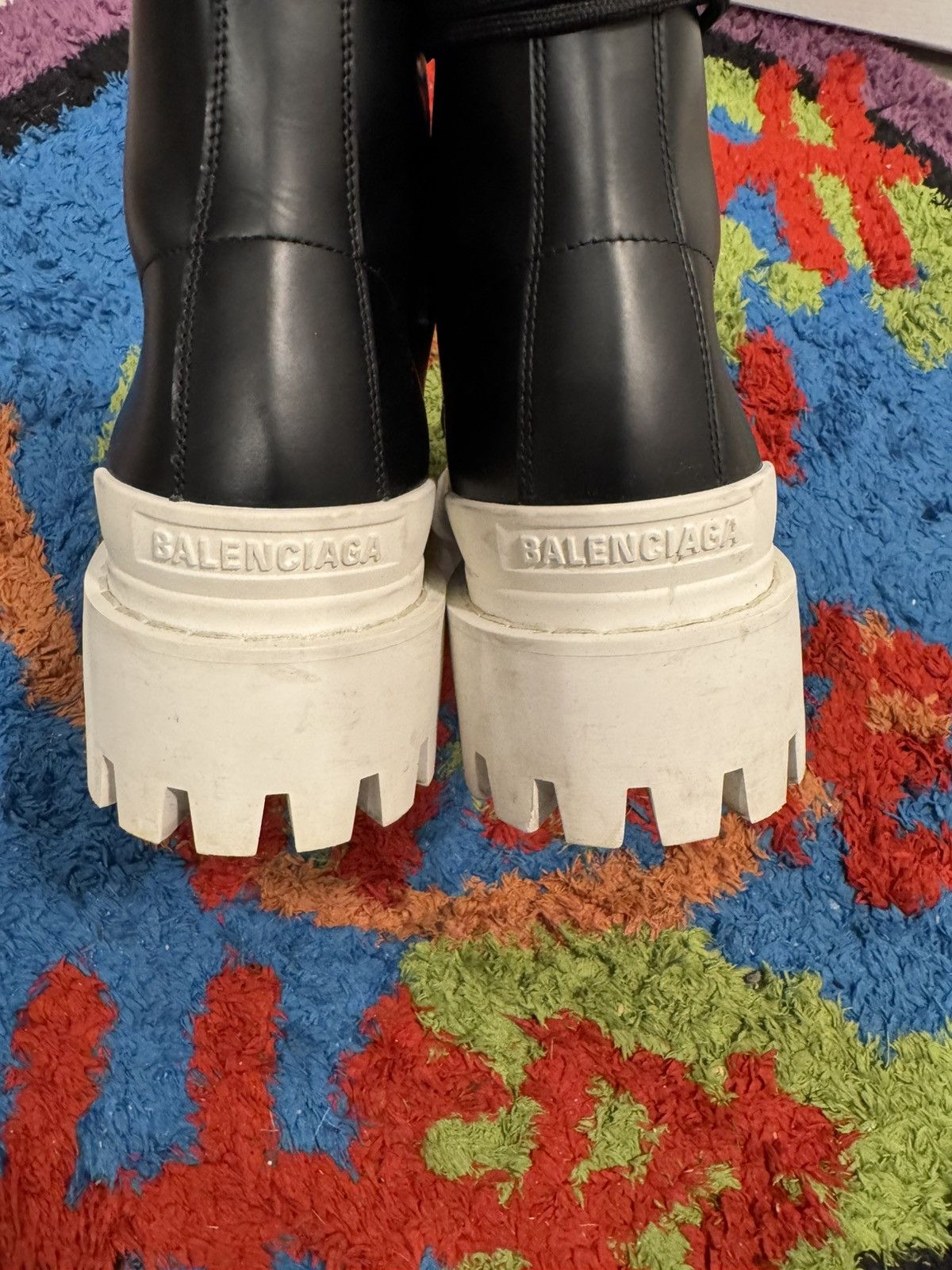 Balenciaga Balenciaga Combat Boot blk/wht Size US 10 / EU 43 - 6 Thumbnail