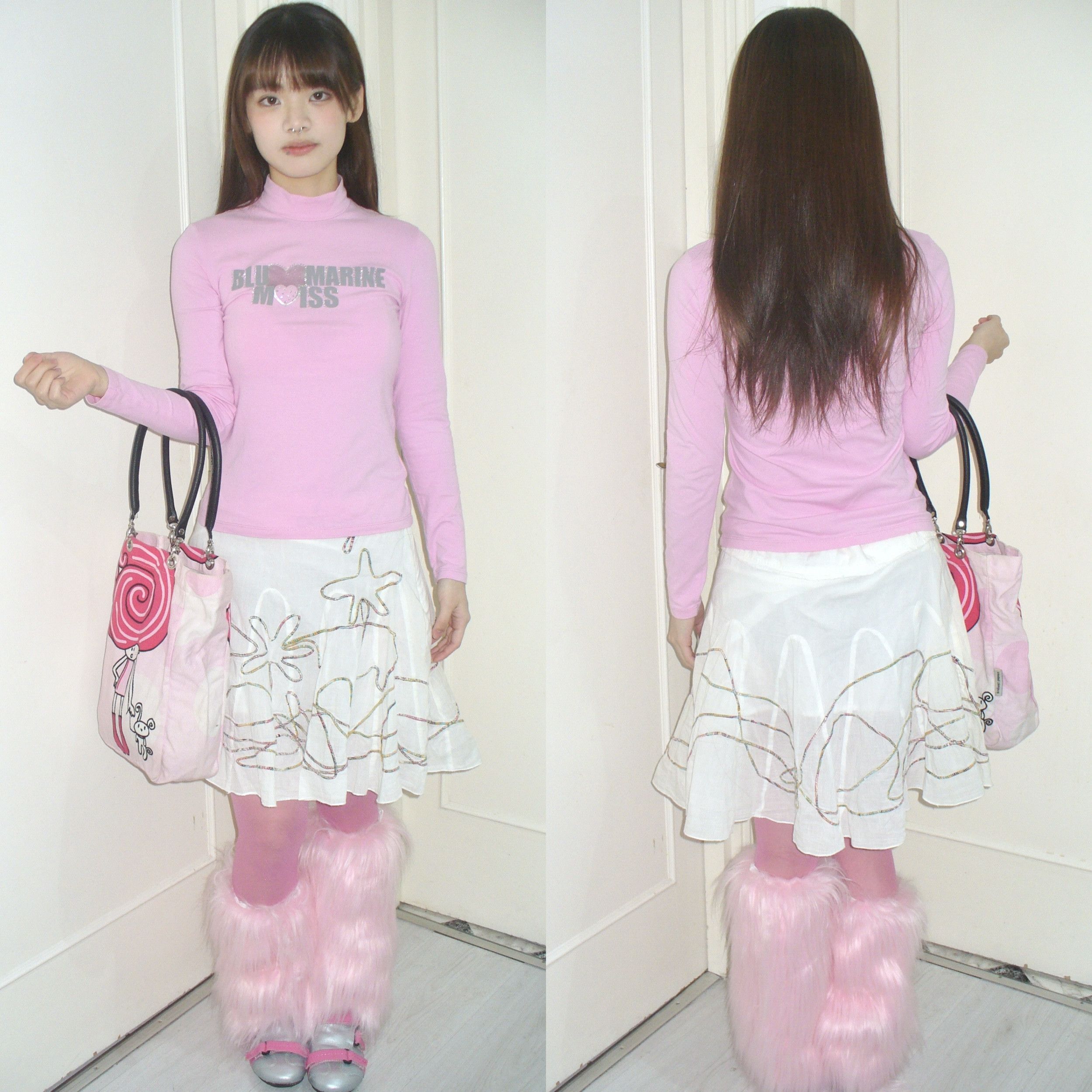 Blumarine Blumarine 2000s turtleneck pink top Size XS / US 0-2 / IT 36-38 - 2 Thumbnail