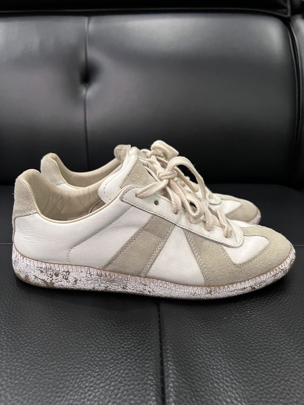 Maison Margiela Maison Margiela Paint Splatter Replica Sneakers Size US 6.5 / IT 36.5 - 11 Thumbnail