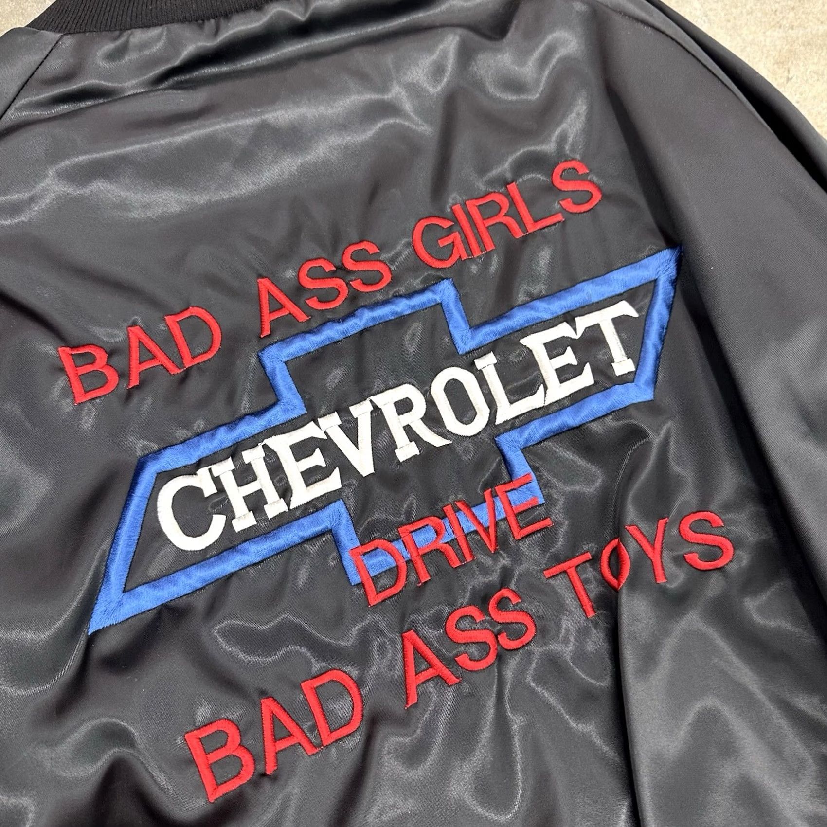 Vintage VINTAGE Chevrolet Jacket Nylon Embroidered Black XL Mens 80s Cars USA Size US XL / EU 56 / 4 - 5 Thumbnail