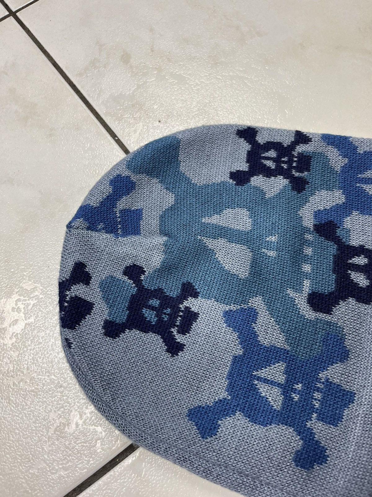 Stussy × Vintage Vintage 90s Stussy skull beanie y2k all over print hype rare Size ONE SIZE - 6 Thumbnail