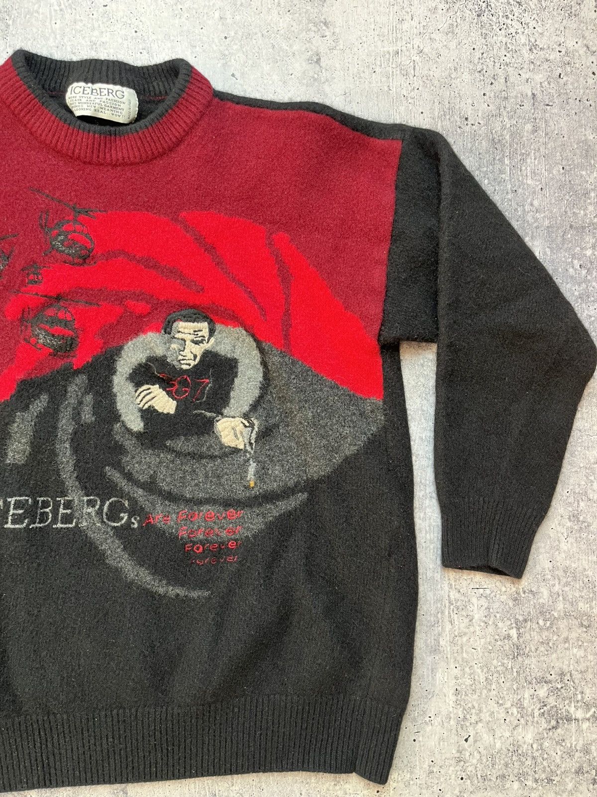 Iceberg × Vintage Vintage James Bond 007 Iceberg Sweater unisex XS-S Size S / US 4 / IT 40 - 3 Thumbnail