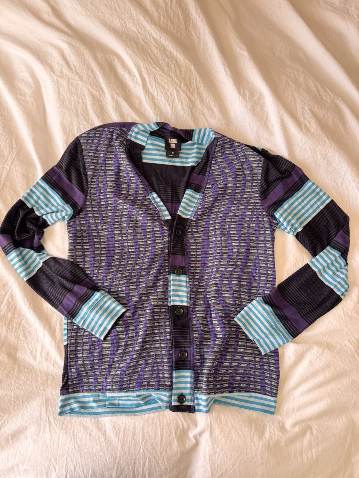 Other Anna Sui Light Knit Retro Cardigan Size US S / EU 44-46 / 1 - 3 Thumbnail