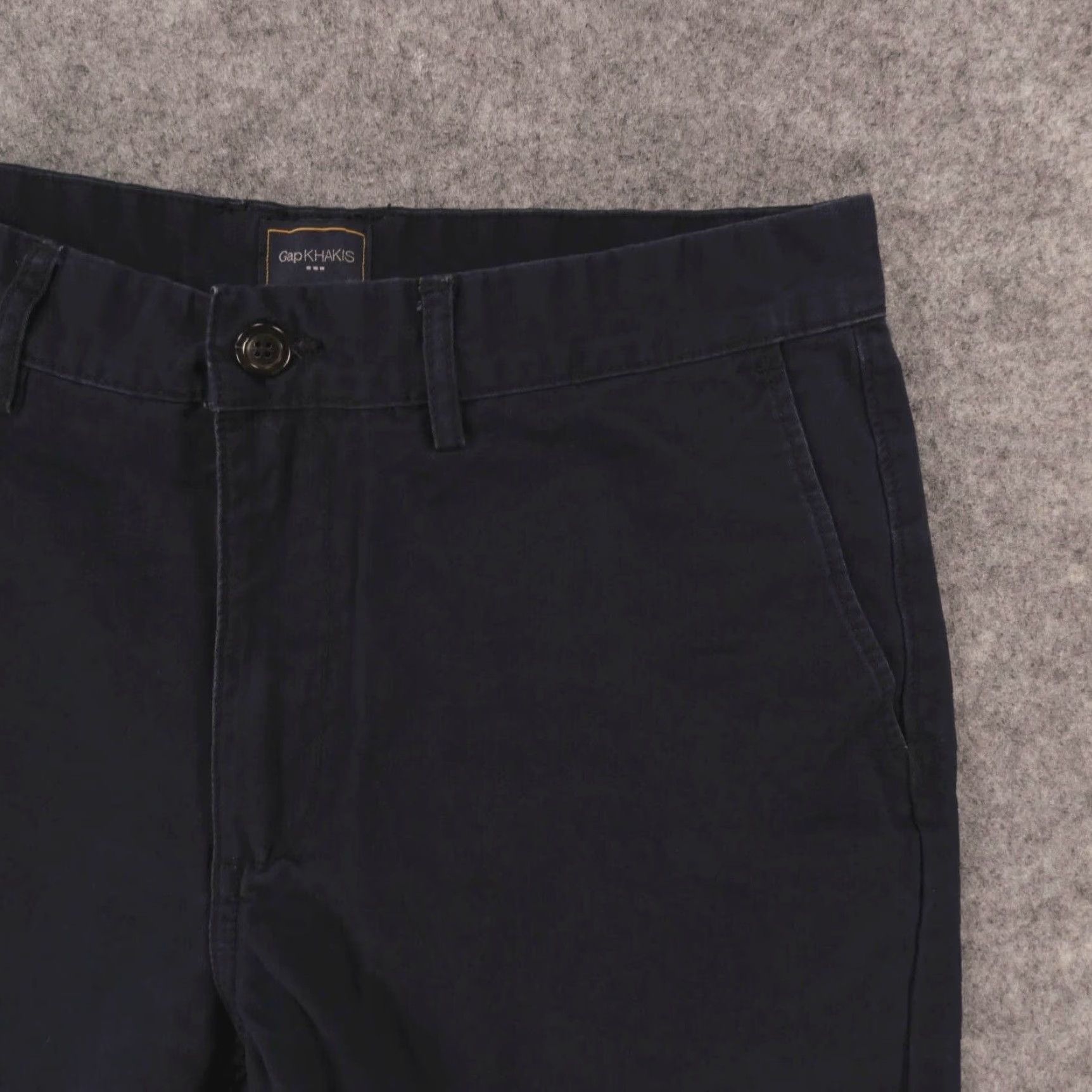 Gap Gap Shorts Mens 32 Chino Flat Front GapKhakis Navy Blue School Uniform Size US 32 / EU 48 - 5 Thumbnail
