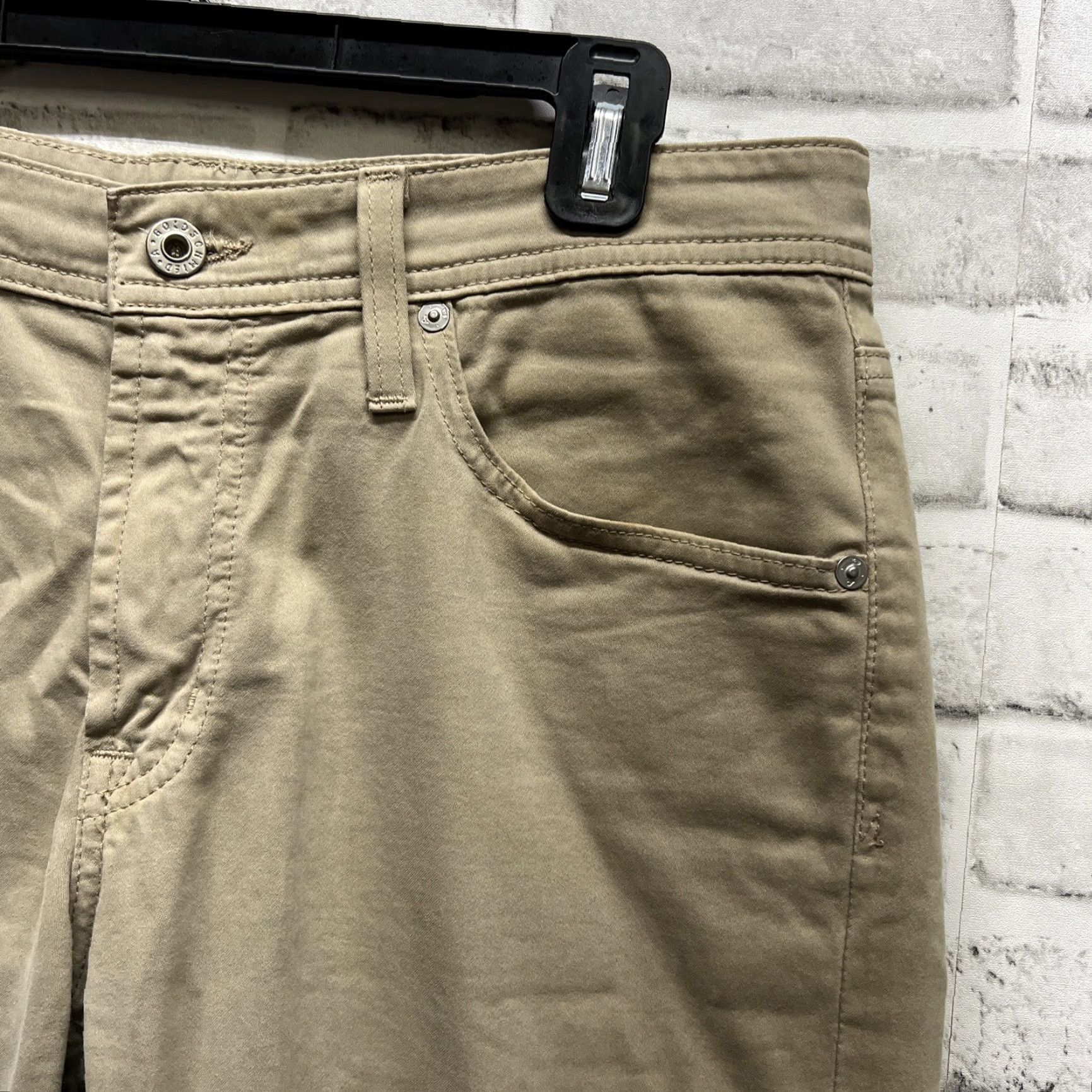 Vintage Adriano Goldschmied The Protege Pants Straight Leg Beige Mens Size 31x30 Size US 31 - 2 Thumbnail
