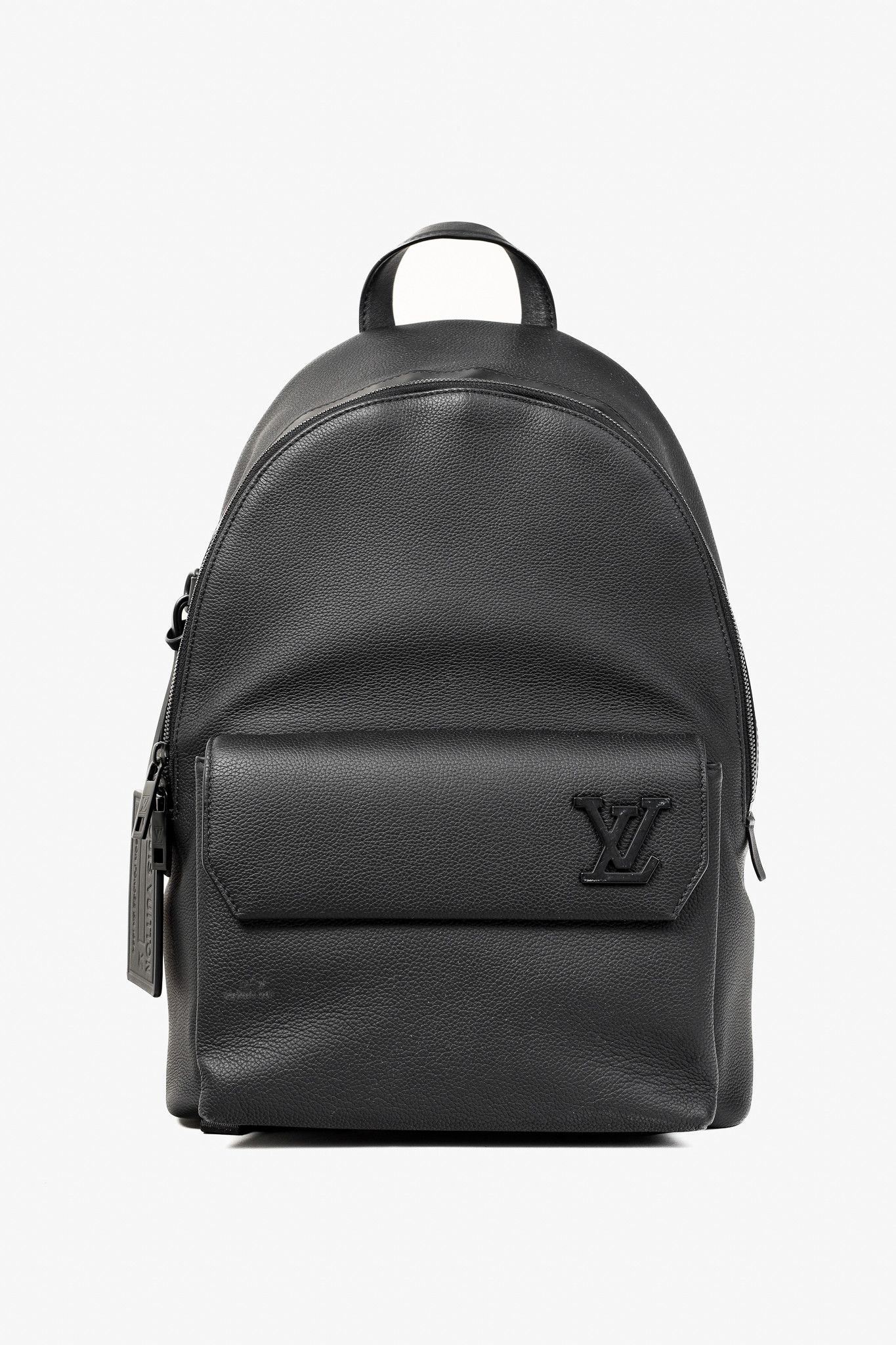 Louis Vuitton Louis Vuitton Takeoff Black Leather LV Monogram Backpack Size ONE SIZE - 1 Thumbnail