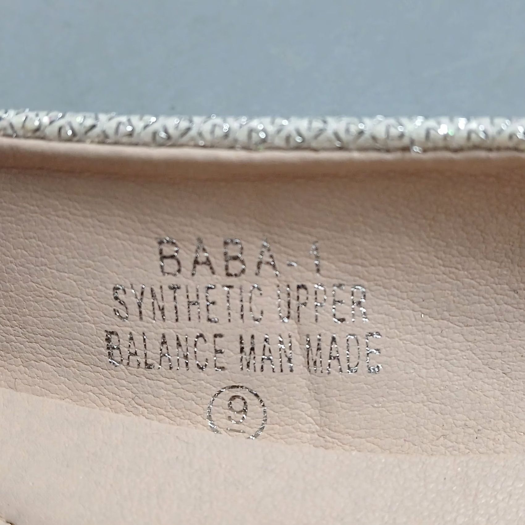 Vintage De Blossom Womens Size 9 White Silver Rhinestone Baba Ballet Flats Shoes Flat Slip On Shoes Size US 9 / IT 39 - 4 Thumbnail