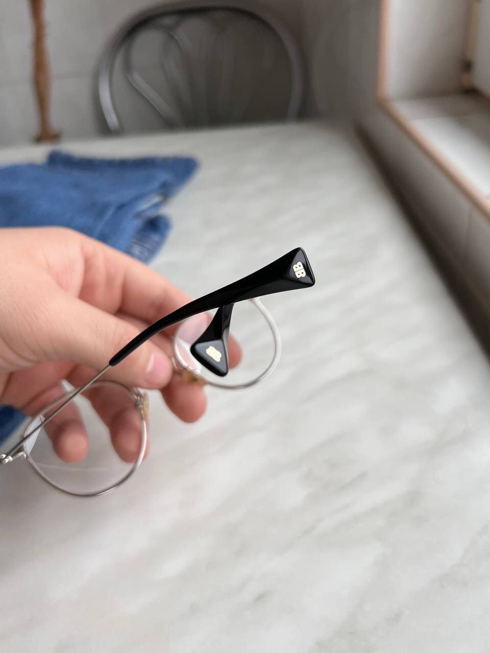 Baldinini × Designer Gimmy Baldinini Chrome Eyeglasses Vintage Eyewear's Italy Size ONE SIZE - 3 Thumbnail