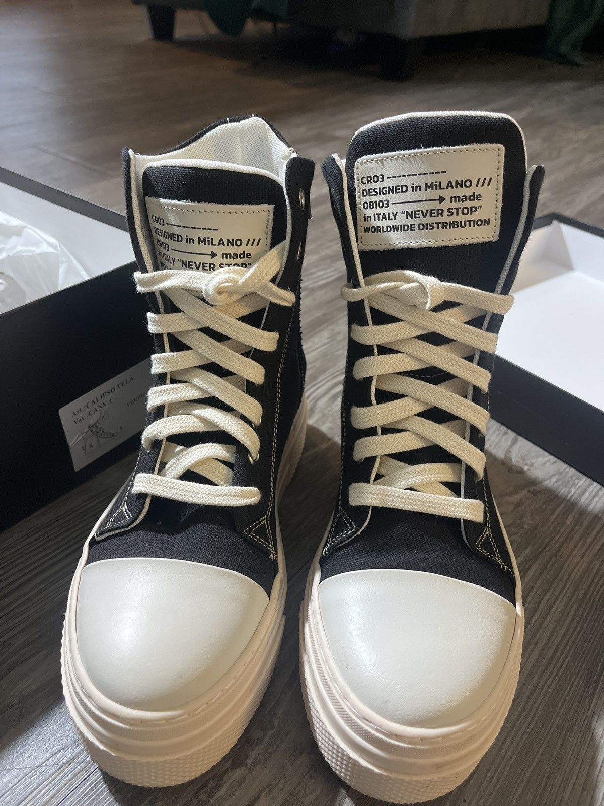 Other Christian Zerotre hightop sneakers Size US 7 / IT 37 - 1 Thumbnail