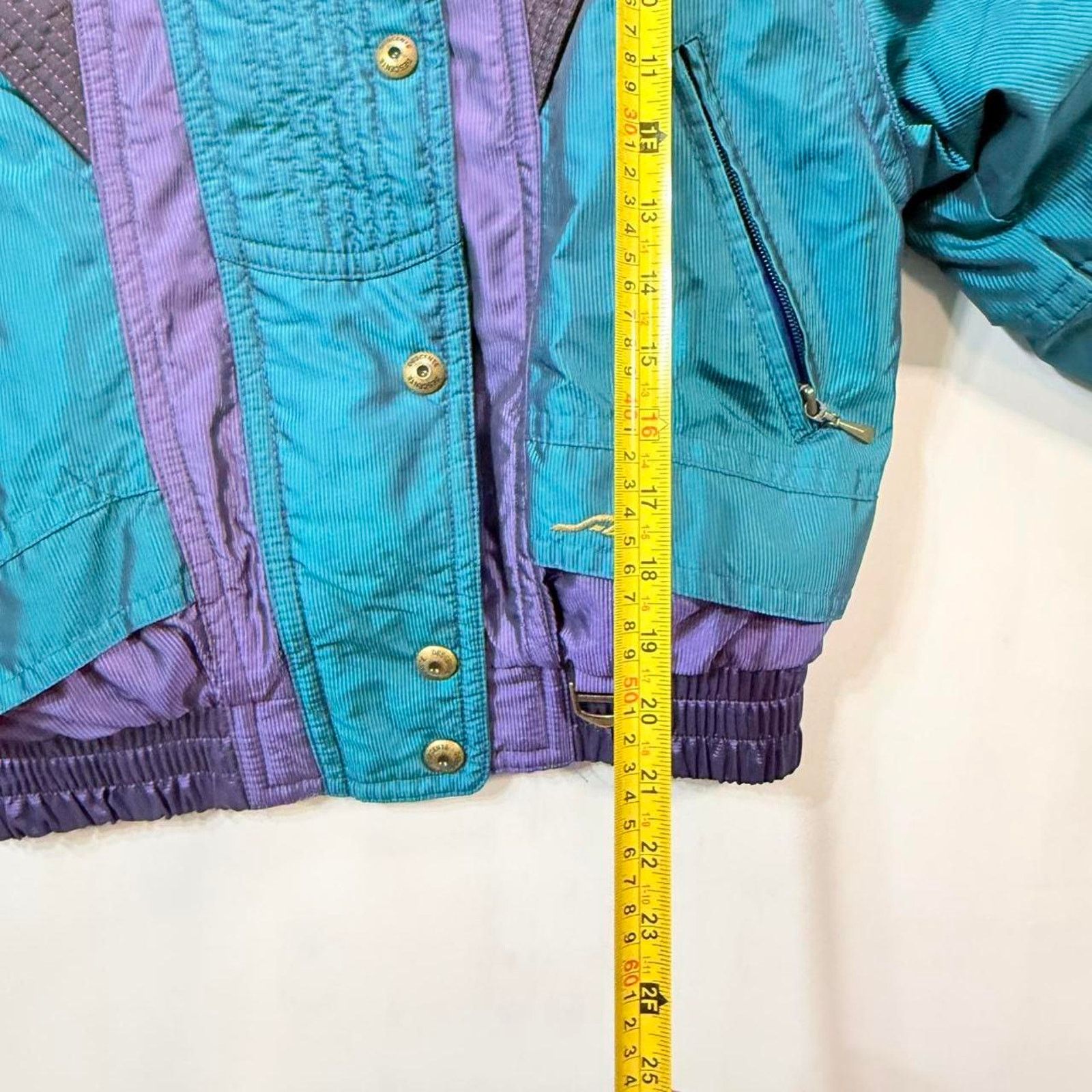 Descente 80s Descente ski jacket - blue and purple colour block Sz 6 Size M / US 6-8 / IT 42-44 - 7 Thumbnail