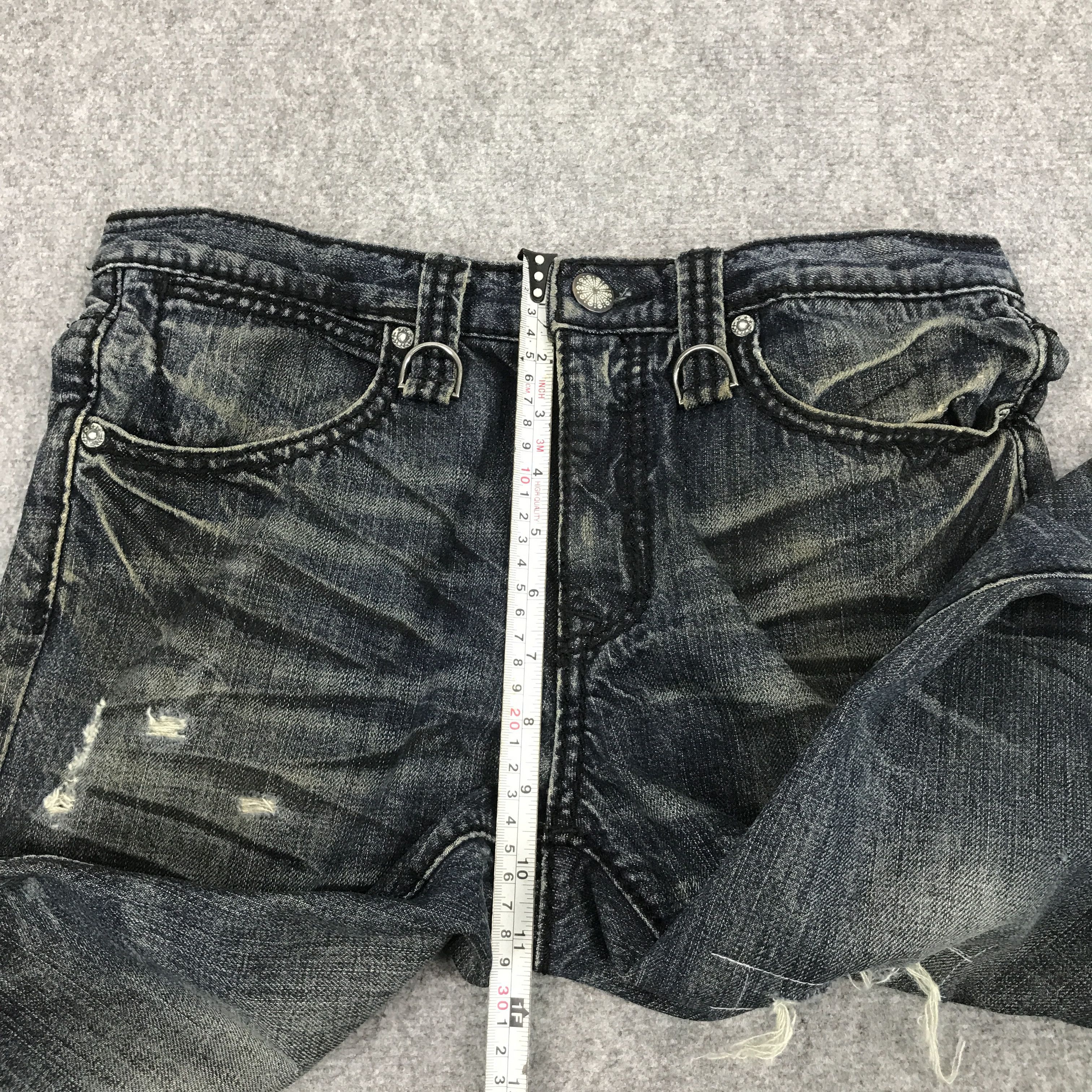 Japanese Brand FLARE JAPANESE BRAND DISTRESSED BOOTCUT JEANS Size US 30 / EU 46 - 10 Thumbnail