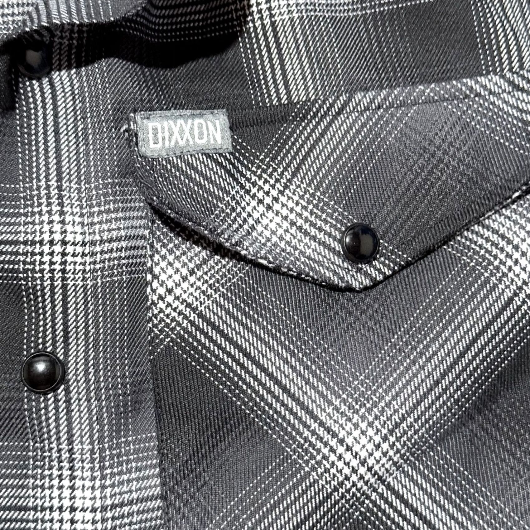 Vintage Dixxon Flannel Company The Static Shirt Men's Black Gray Plaid Pearl Snap XS Shirt Men Black Gray Plaid Snap XS Size US XS / EU 42 / 0 - 4 Thumbnail