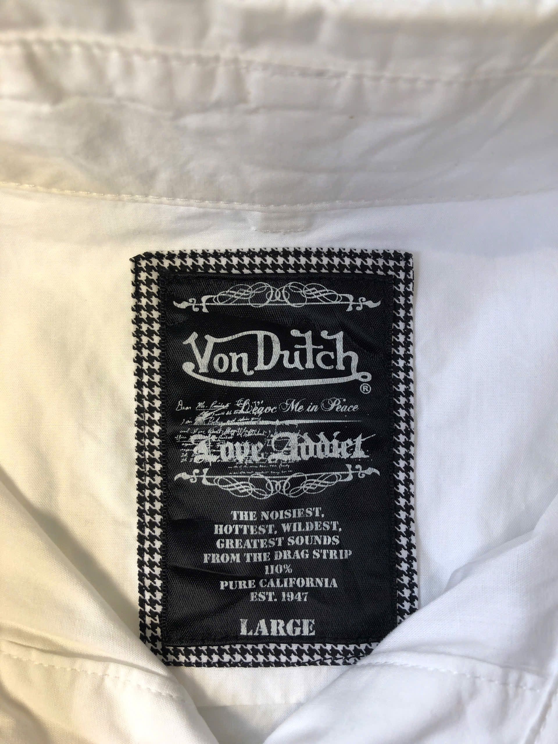 Von Dutch Von Dutch White Button-Up Shirt Size US L / EU 52-54 / 3 - 2 Thumbnail