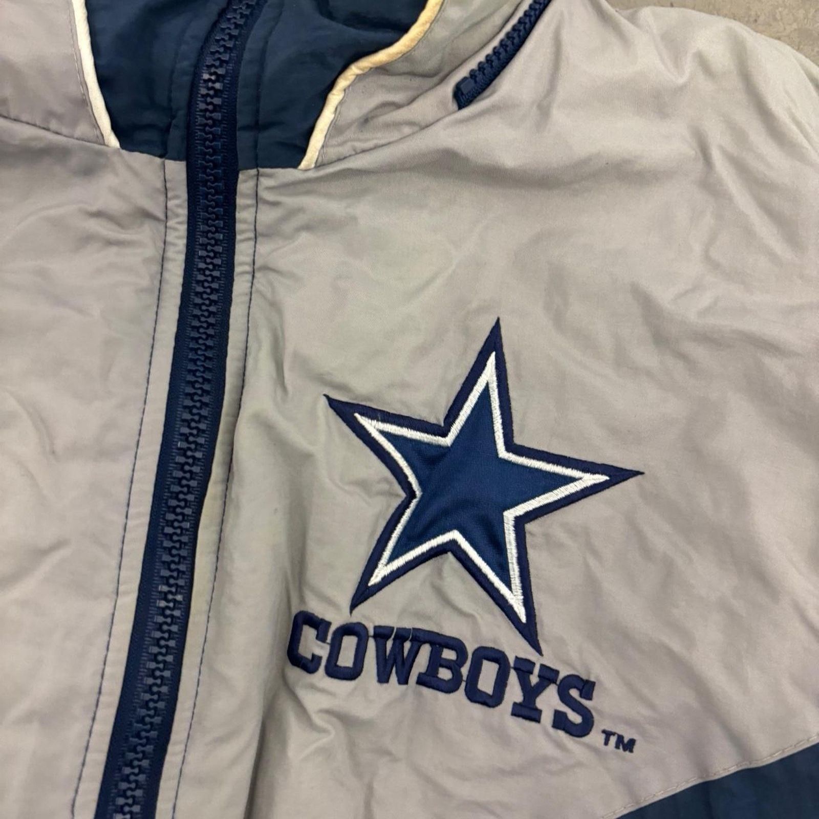 Pro Player Crazy Vintage 90s Dallas Cowboys Pro Player Puffer Jacket Size US L / EU 52-54 / 3 - 3 Thumbnail