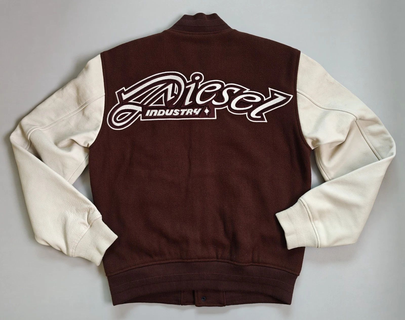 Diesel Diesel Mens Padded bomber jacket in wool and leather FTP1015 Size US M / EU 48-50 / 2 - 9 Thumbnail
