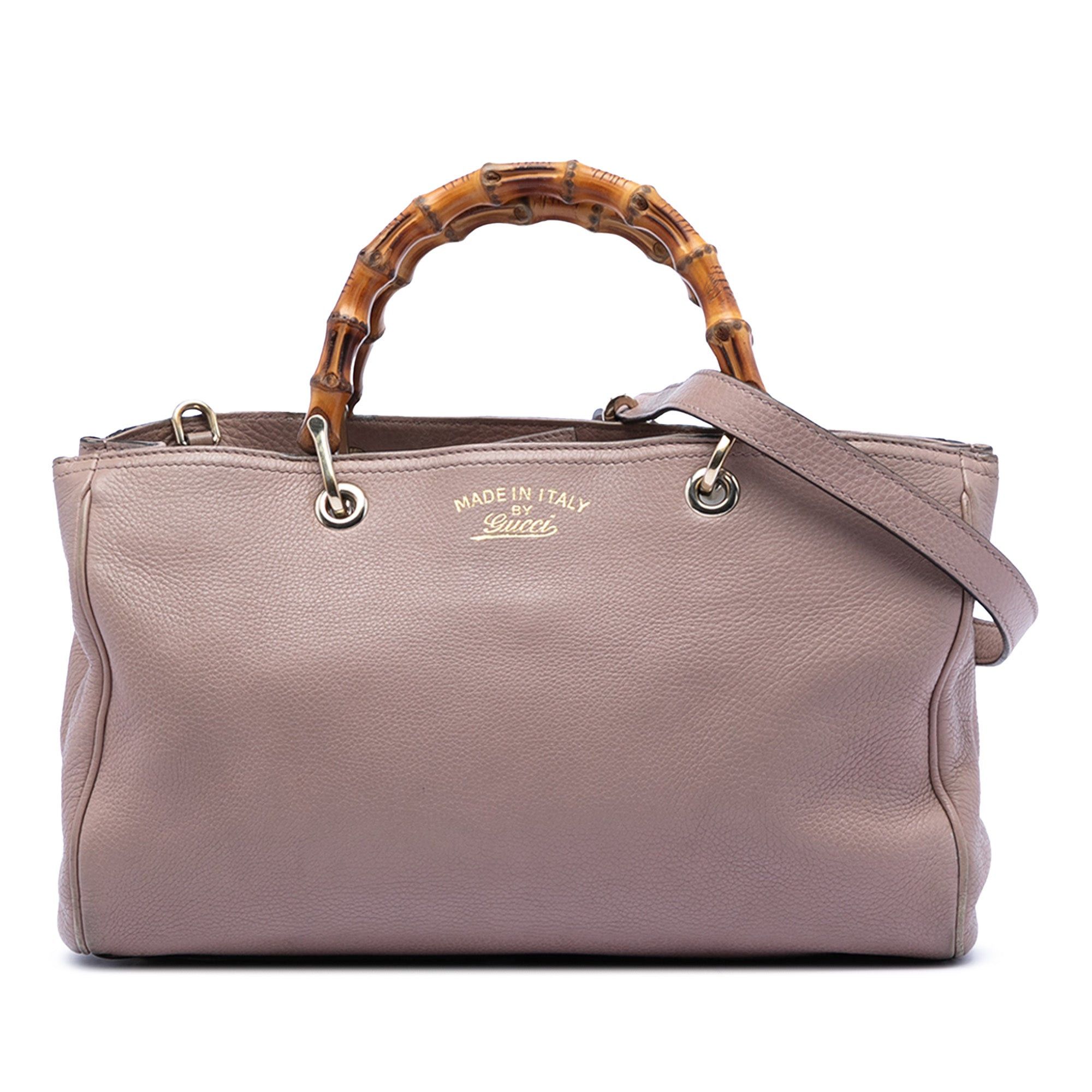 Gucci Medium Calfskin Bamboo Shopper Satchel Size ONE SIZE - 1 Thumbnail