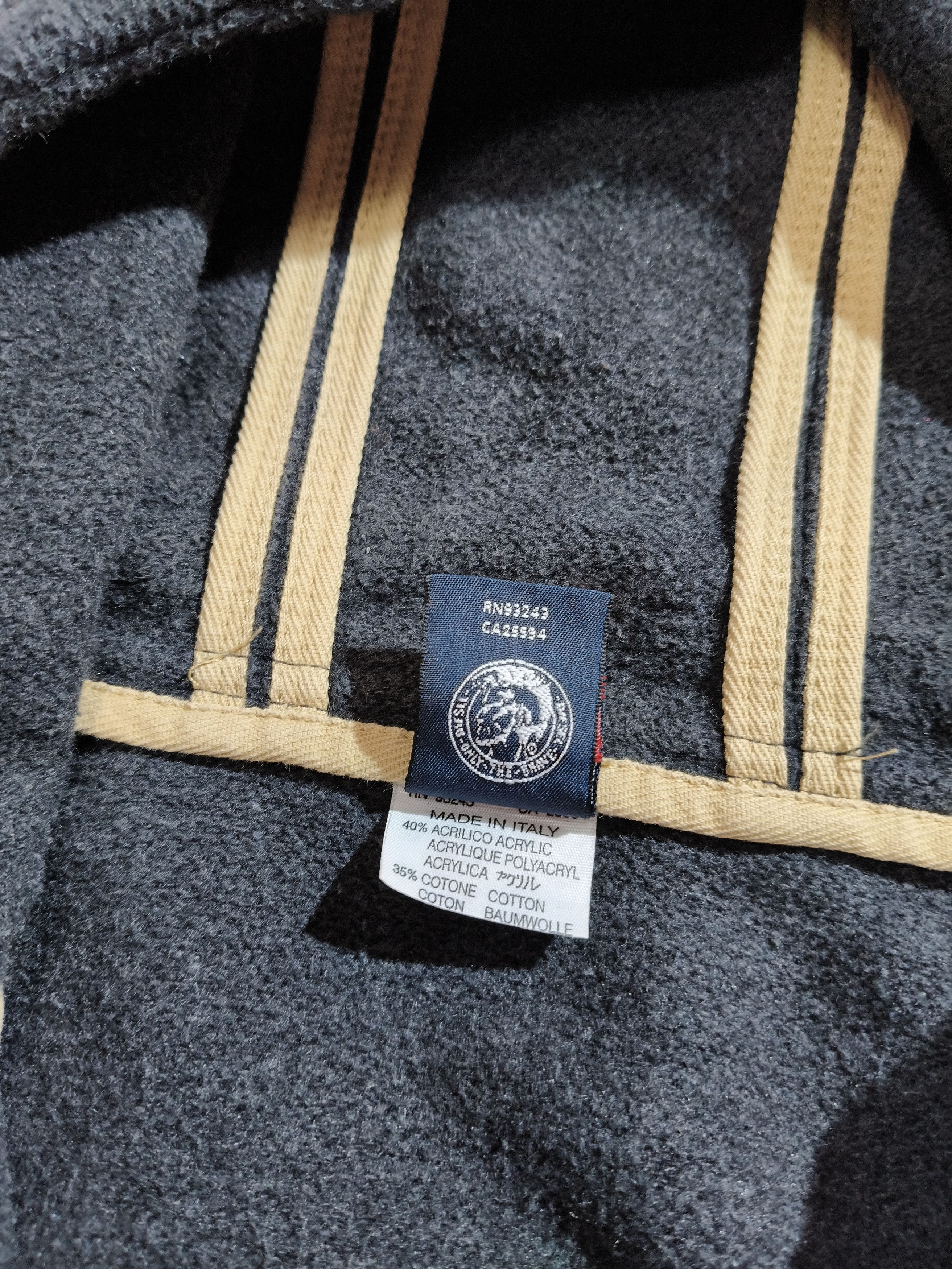 Diesel Vintage Diesel Fleece Zip Hoodie Made in Italy Size US XL / EU 56 / 4 - 7 Thumbnail