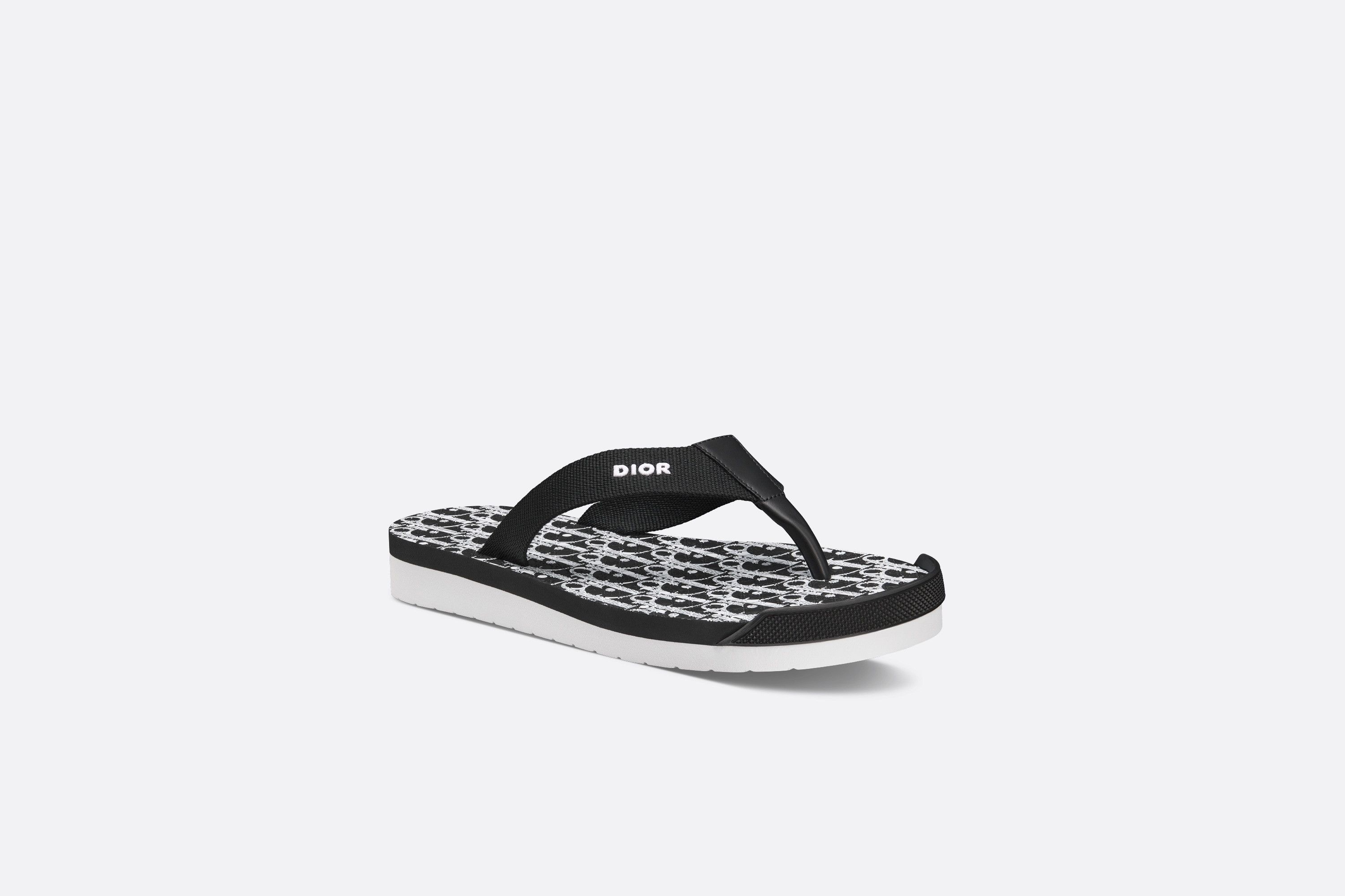 Dior o1w1db10425 3SN288 Alpha Thong Sandals in Black Size US 9.5 / EU 42-43 - 2 Thumbnail